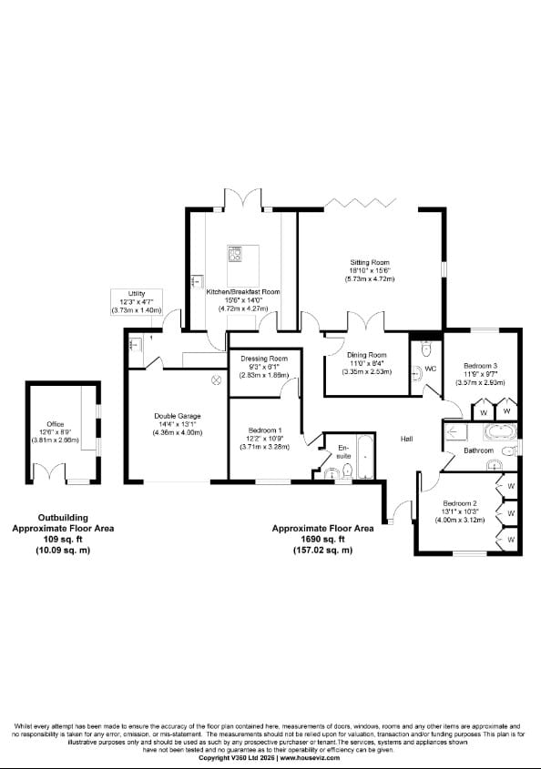 2a, Vicarage Crescent, Egham floorplan