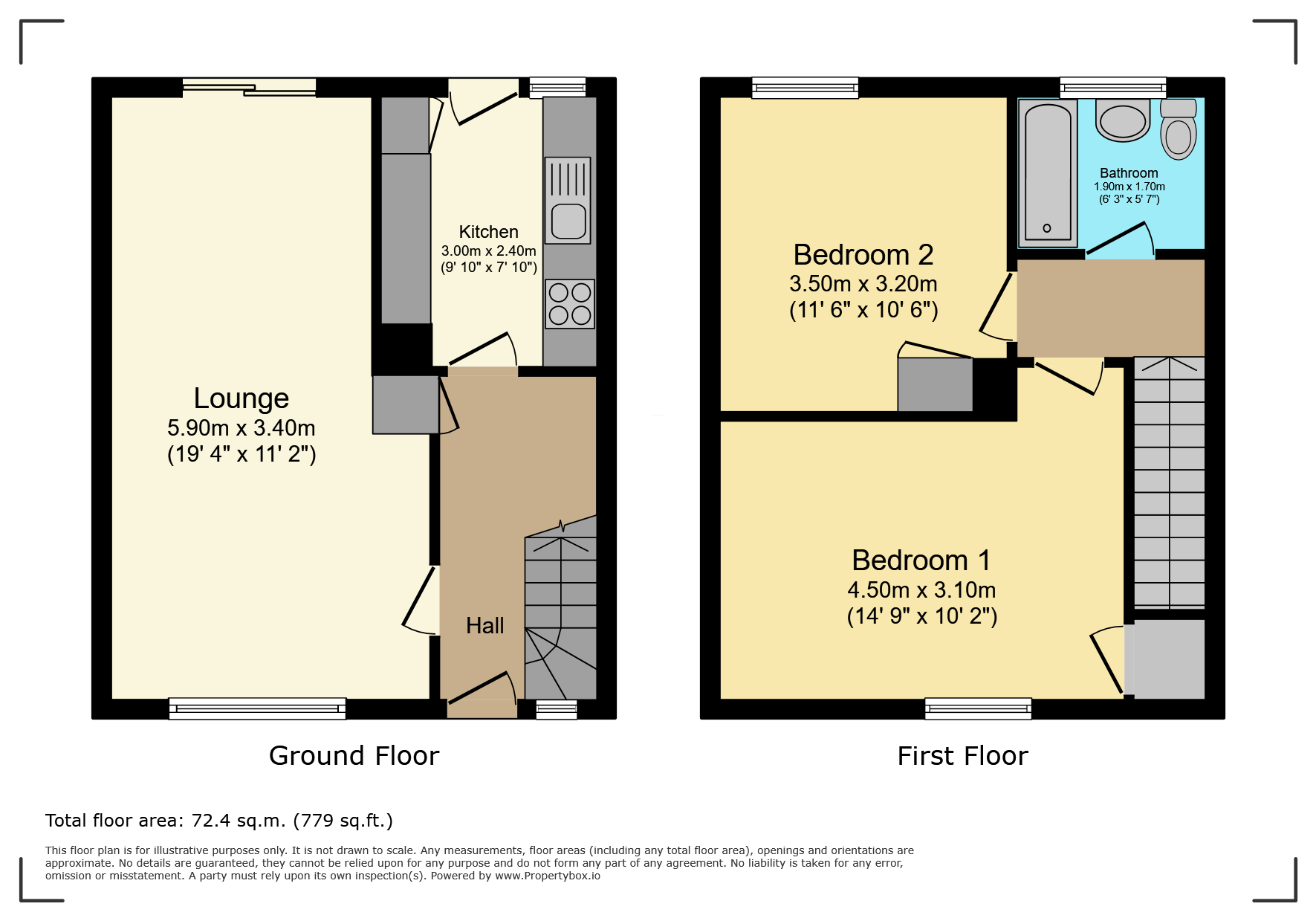 25, Ryan Road, Glenrothes floorplan