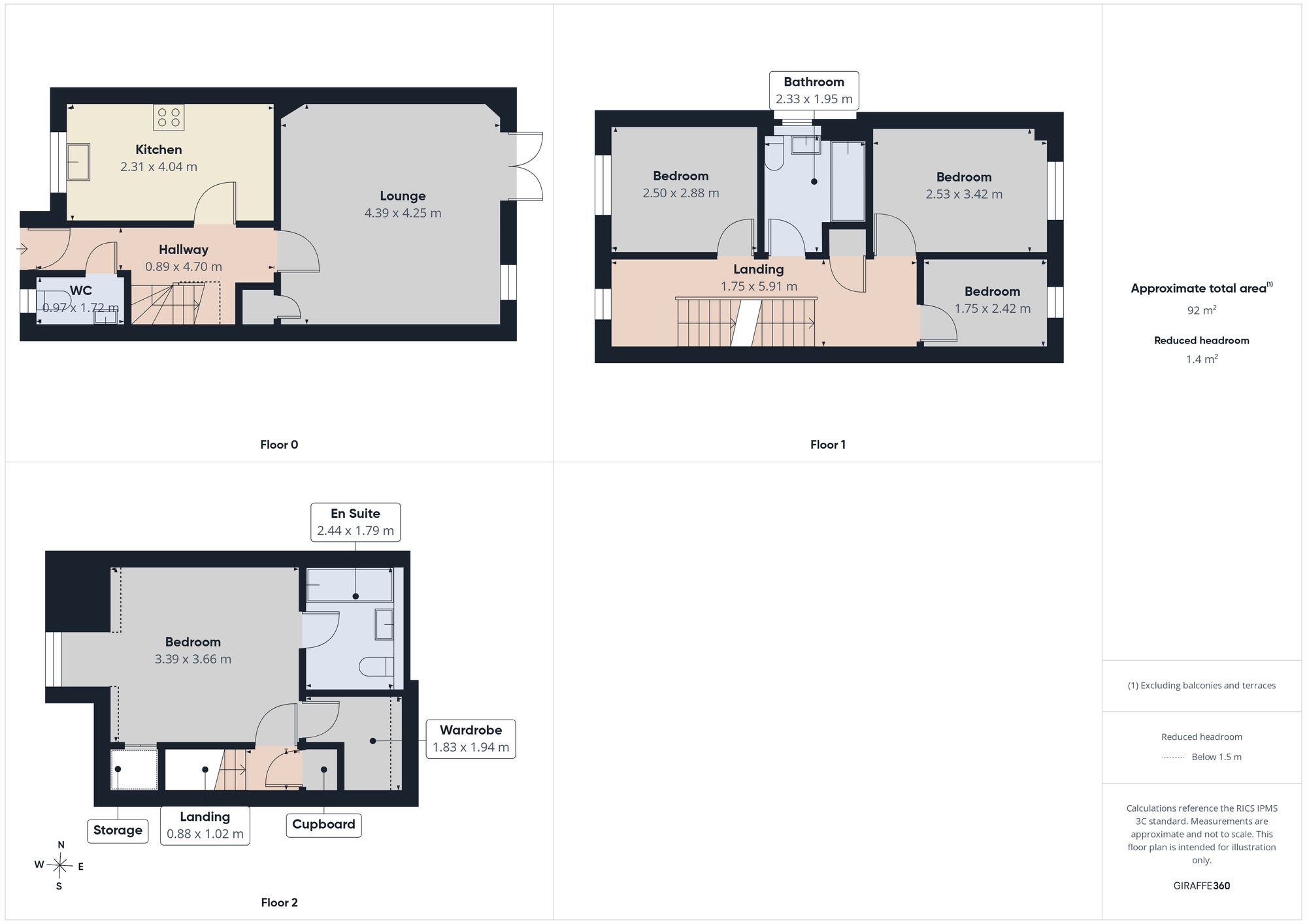 5 Radcliffe Close, Gateshead floorplan