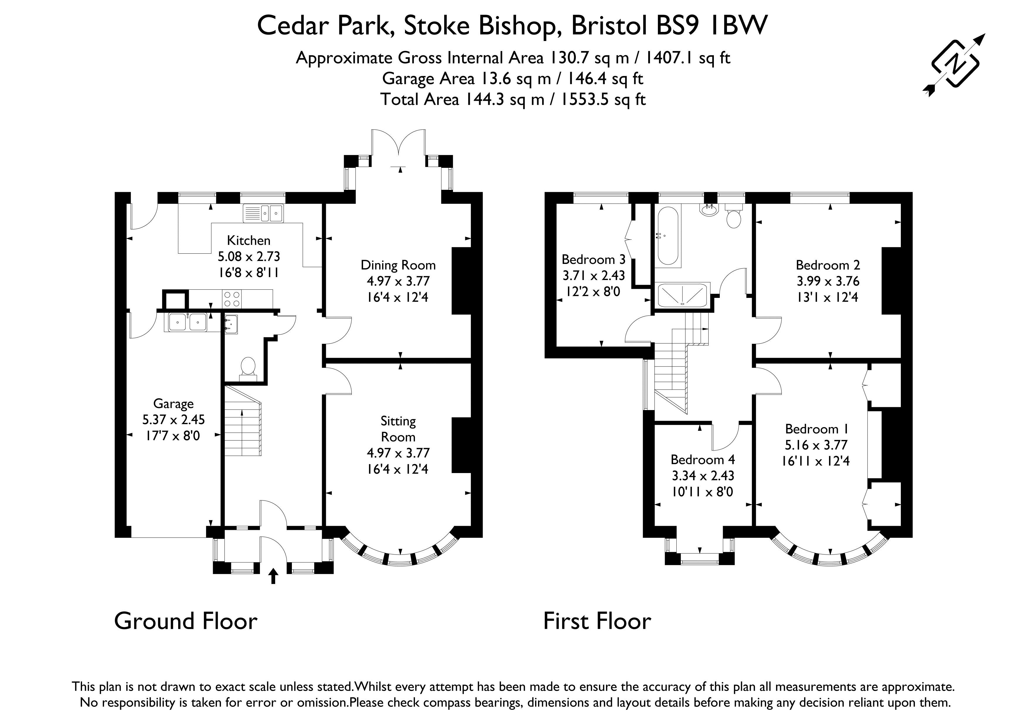 16, Cedar Park, Bristol floorplan