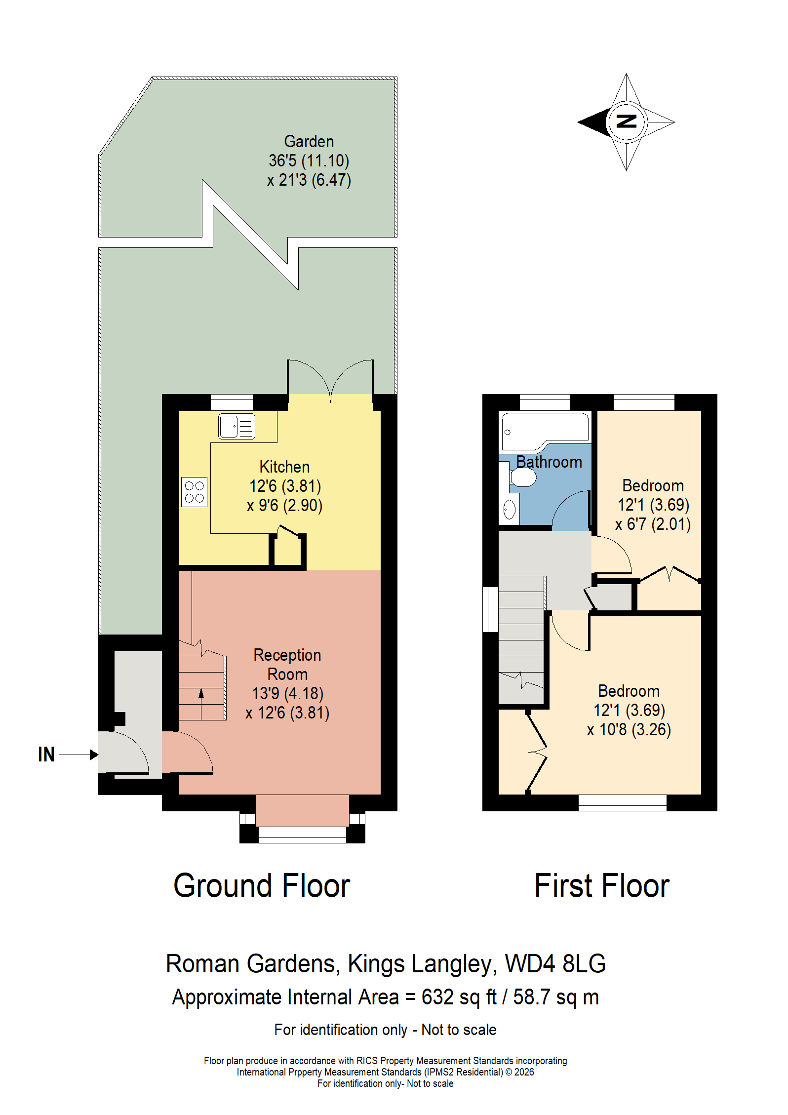 1, Roman Gardens, Kings Langley floorplan