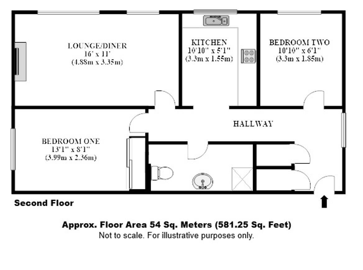 29 Montague Lodge, 95, Rectory Road, Beckenham floorplan