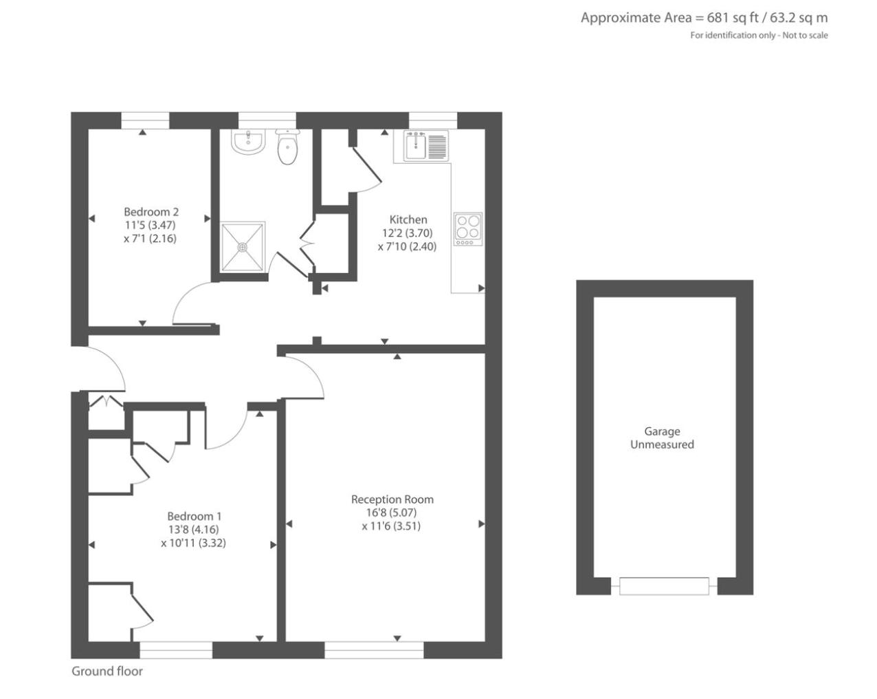 9 Poplar Court, Old Ruislip Road, Northolt floorplan