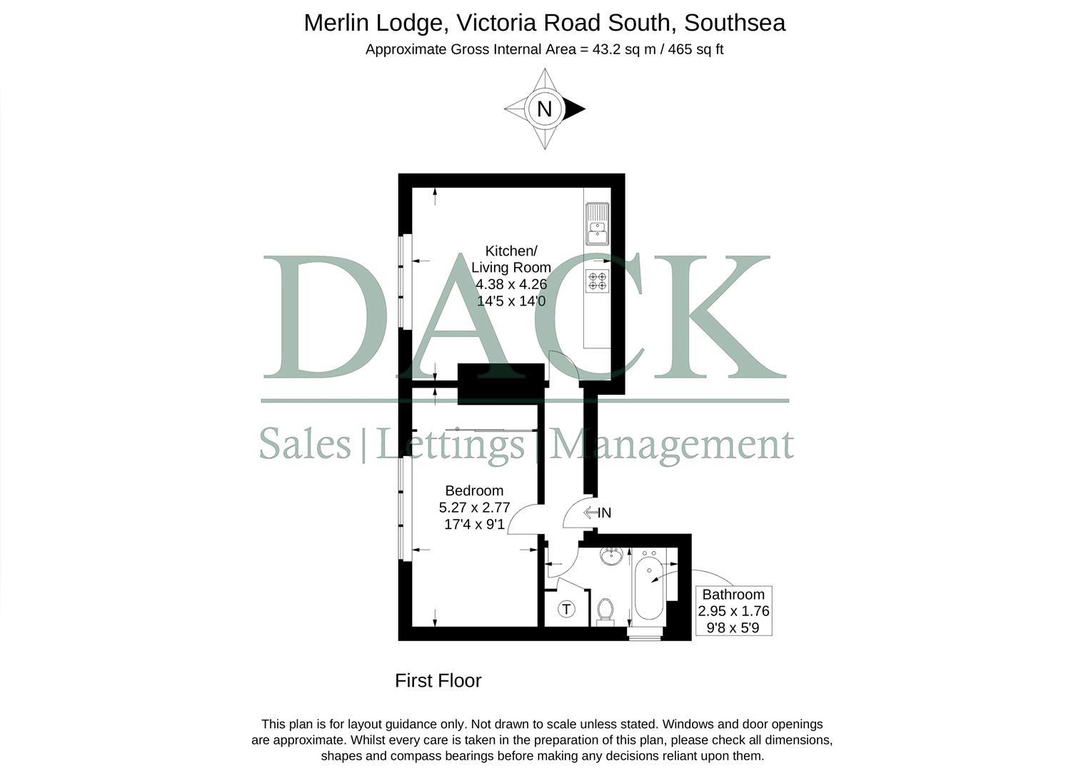 3, Merlin Lodge, Southsea floorplan