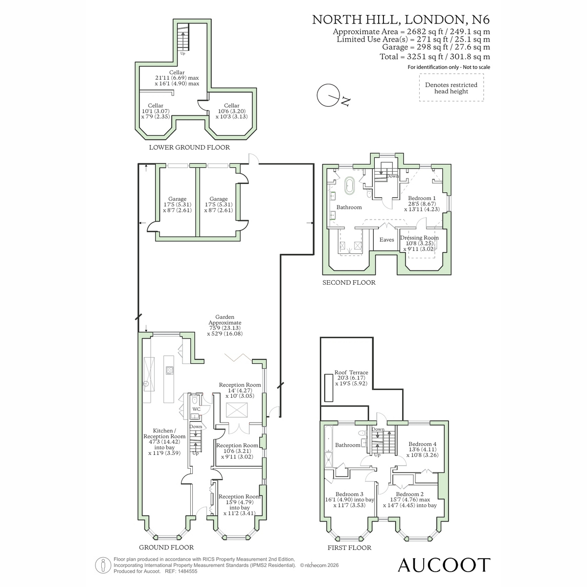 121, North Hill, London floorplan