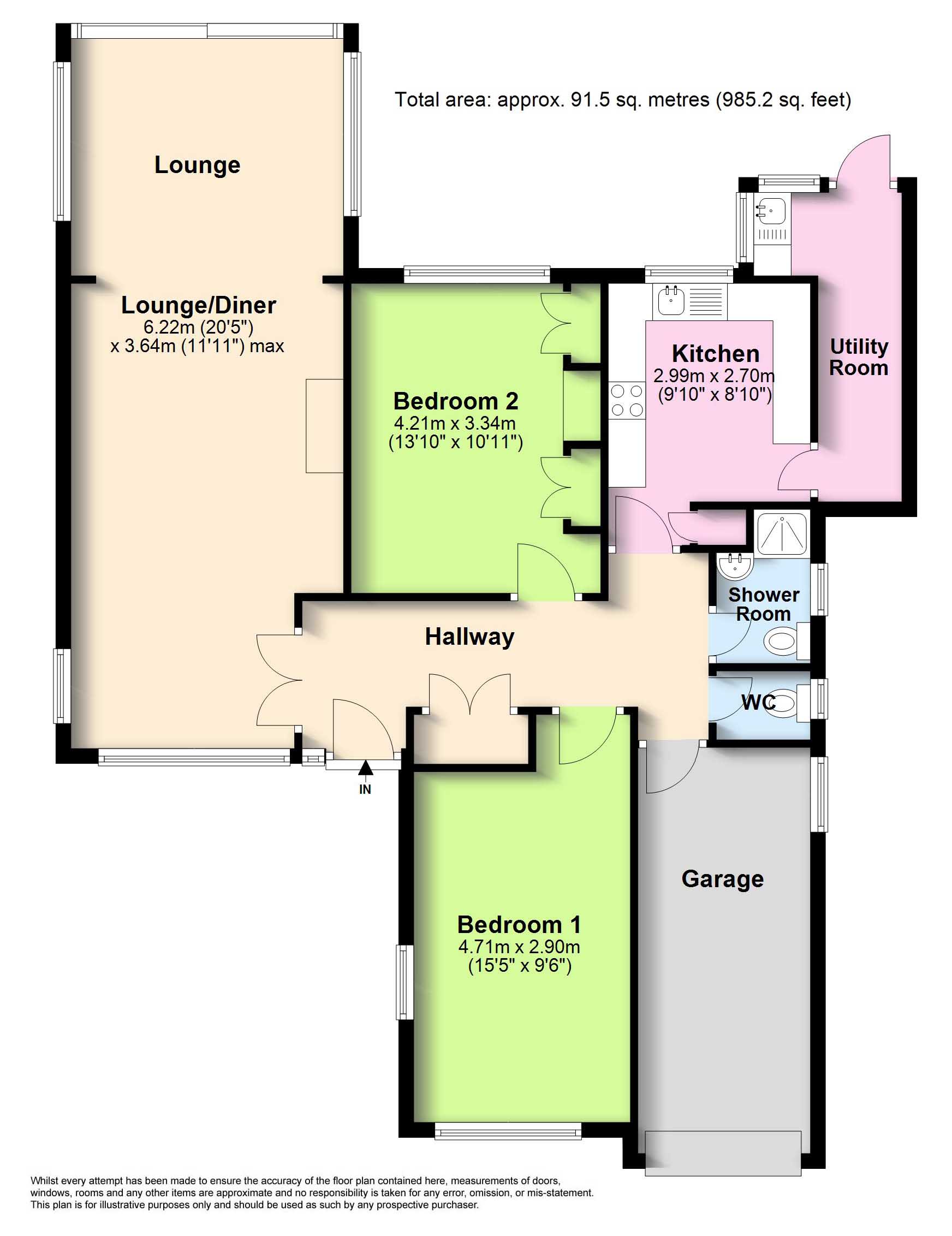 9, Franklands Close, Worthing floorplan