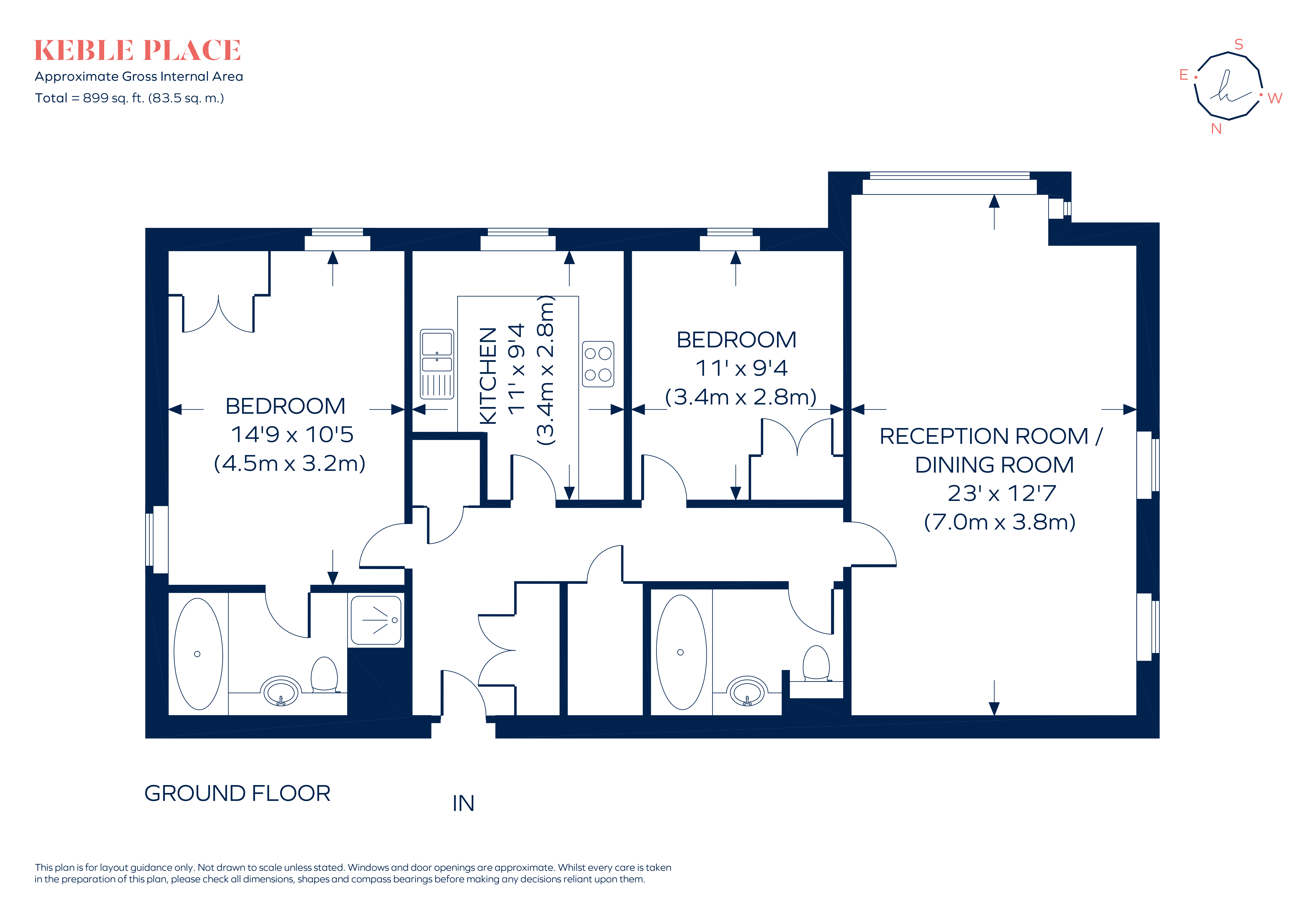 17, Keble Place, Barnes floorplan