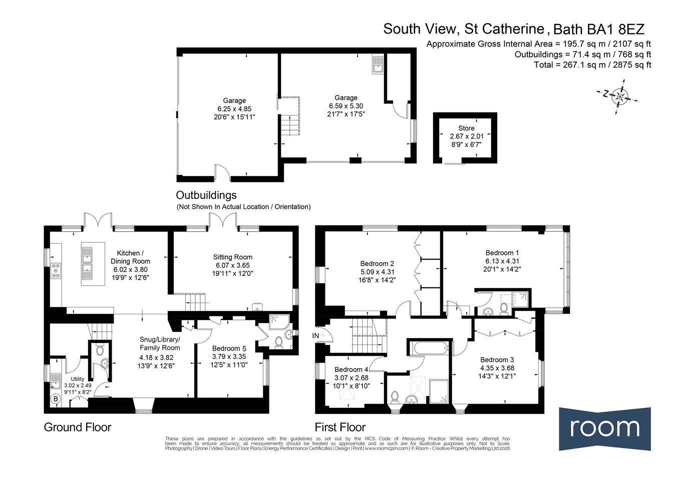 South View, St Catherine, Bath floorplan