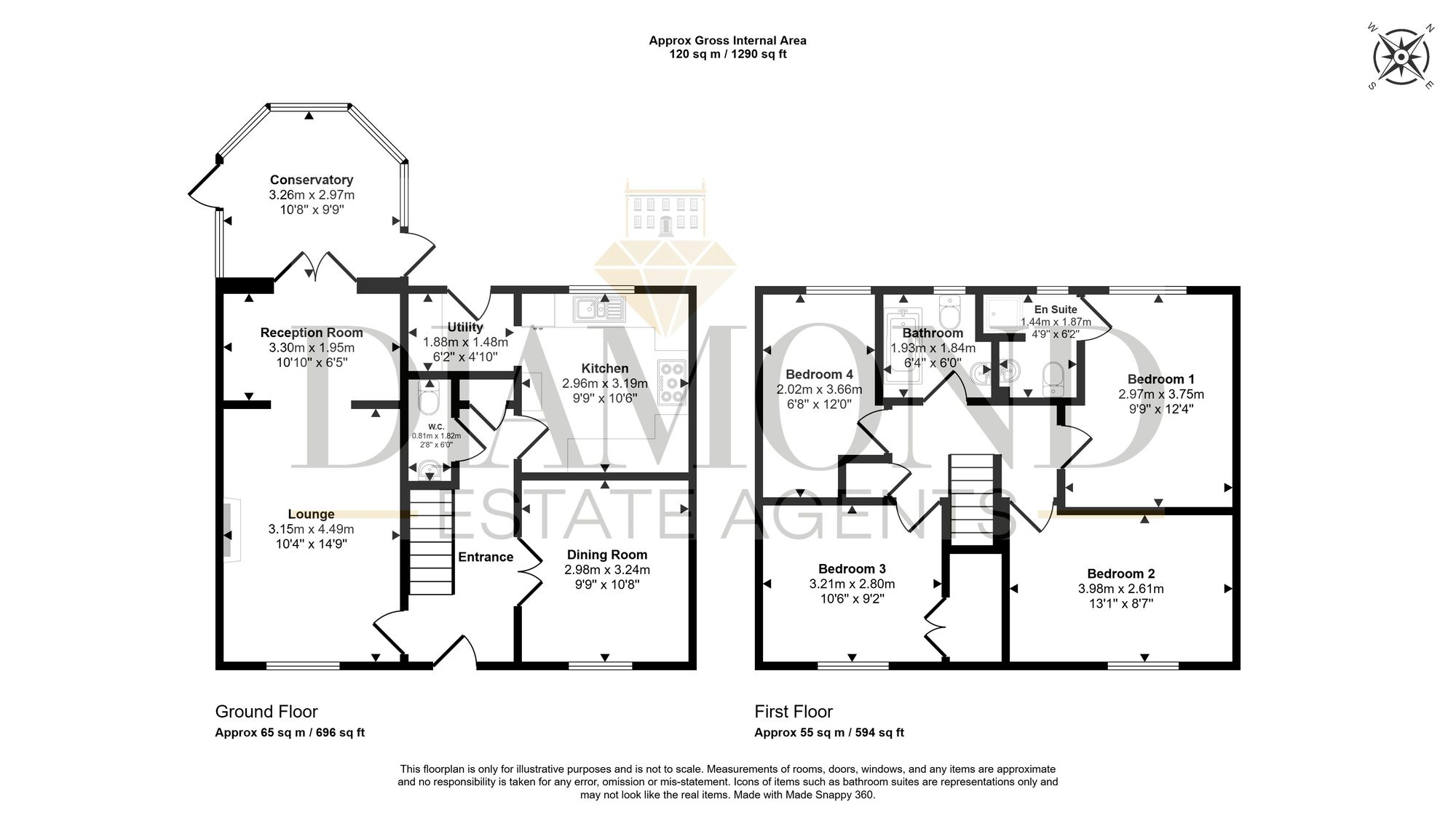19 Oakfields, Tiverton floorplan