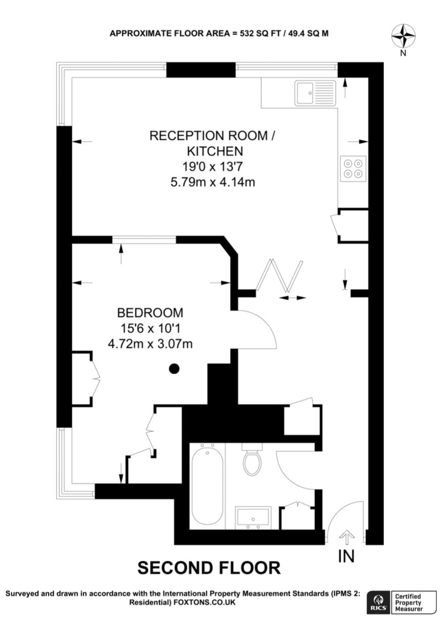 10 Keyham House,, Westbourne Park Road, London floorplan
