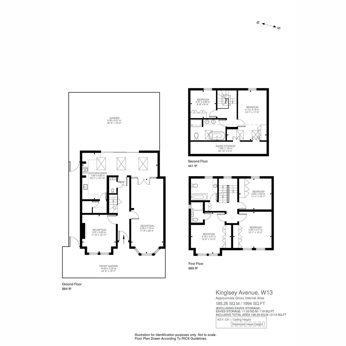 36, Kingsley Avenue, London floorplan