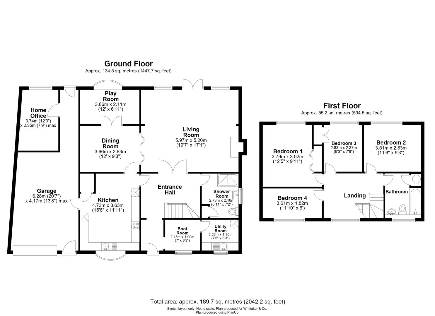 11, Dale Avenue, Gustard Wood floorplan