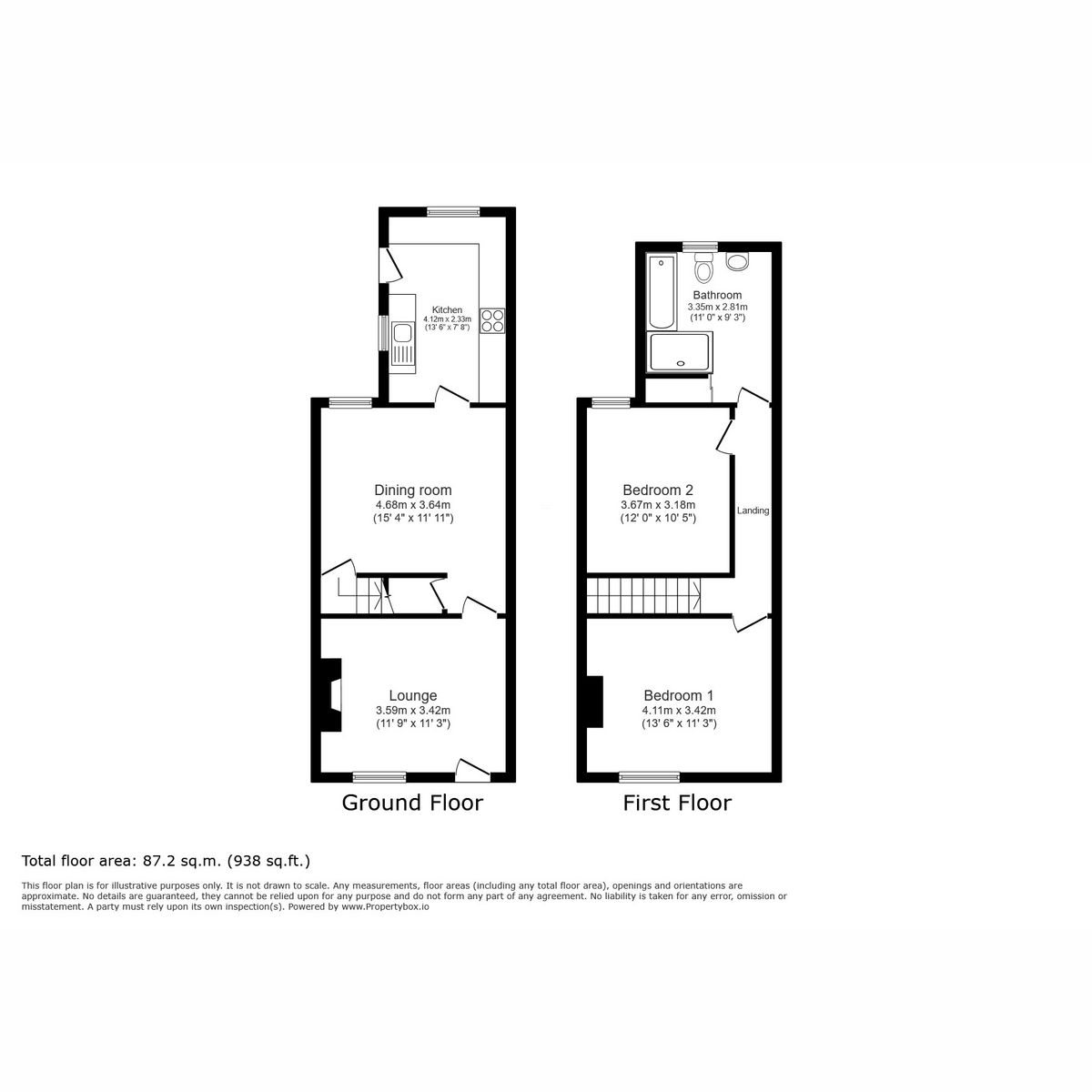 336, Ashby Road, Coalville floorplan