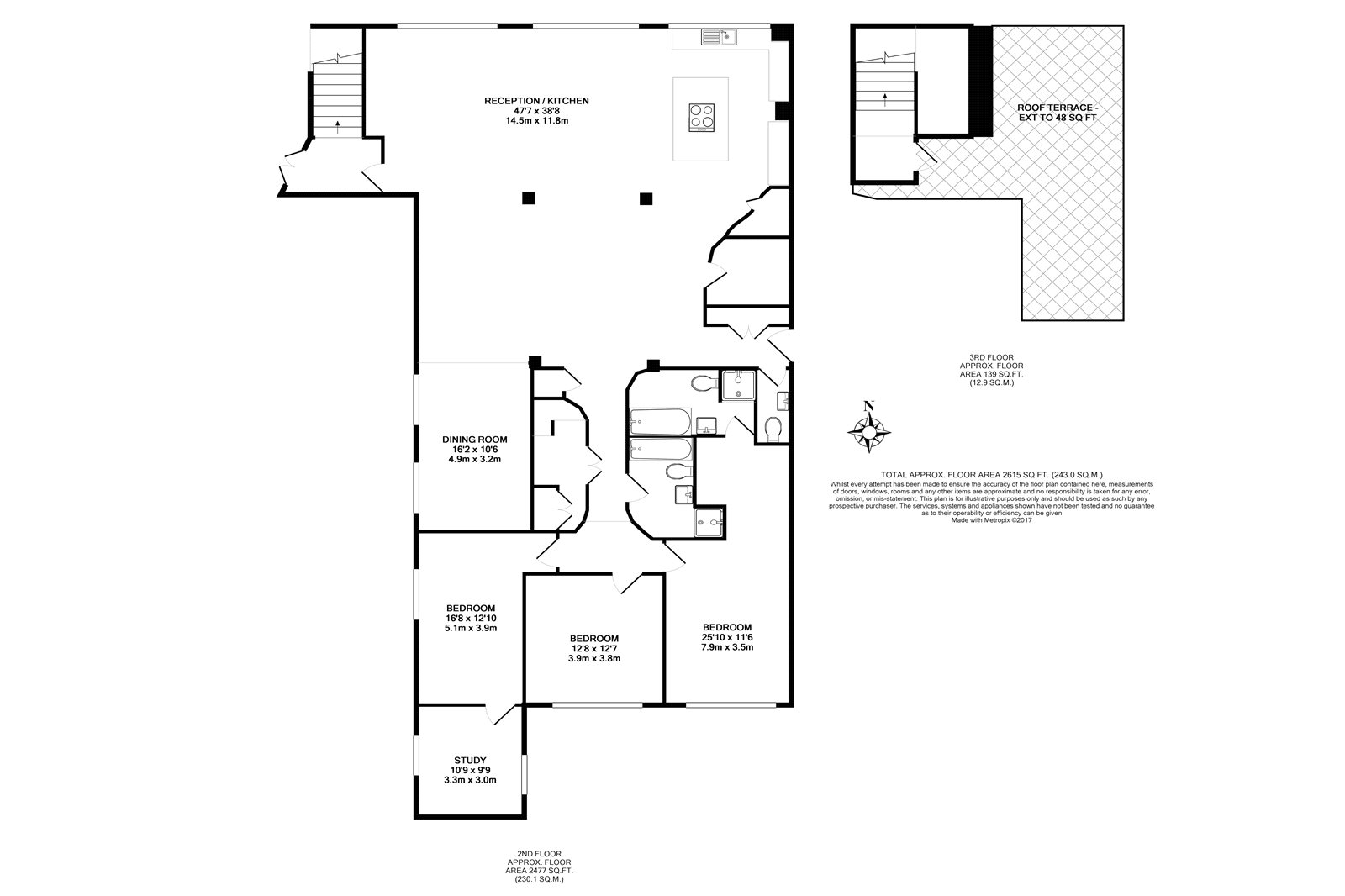 3 Bedrooms Flat to rent in New Inn Street, London EC2A