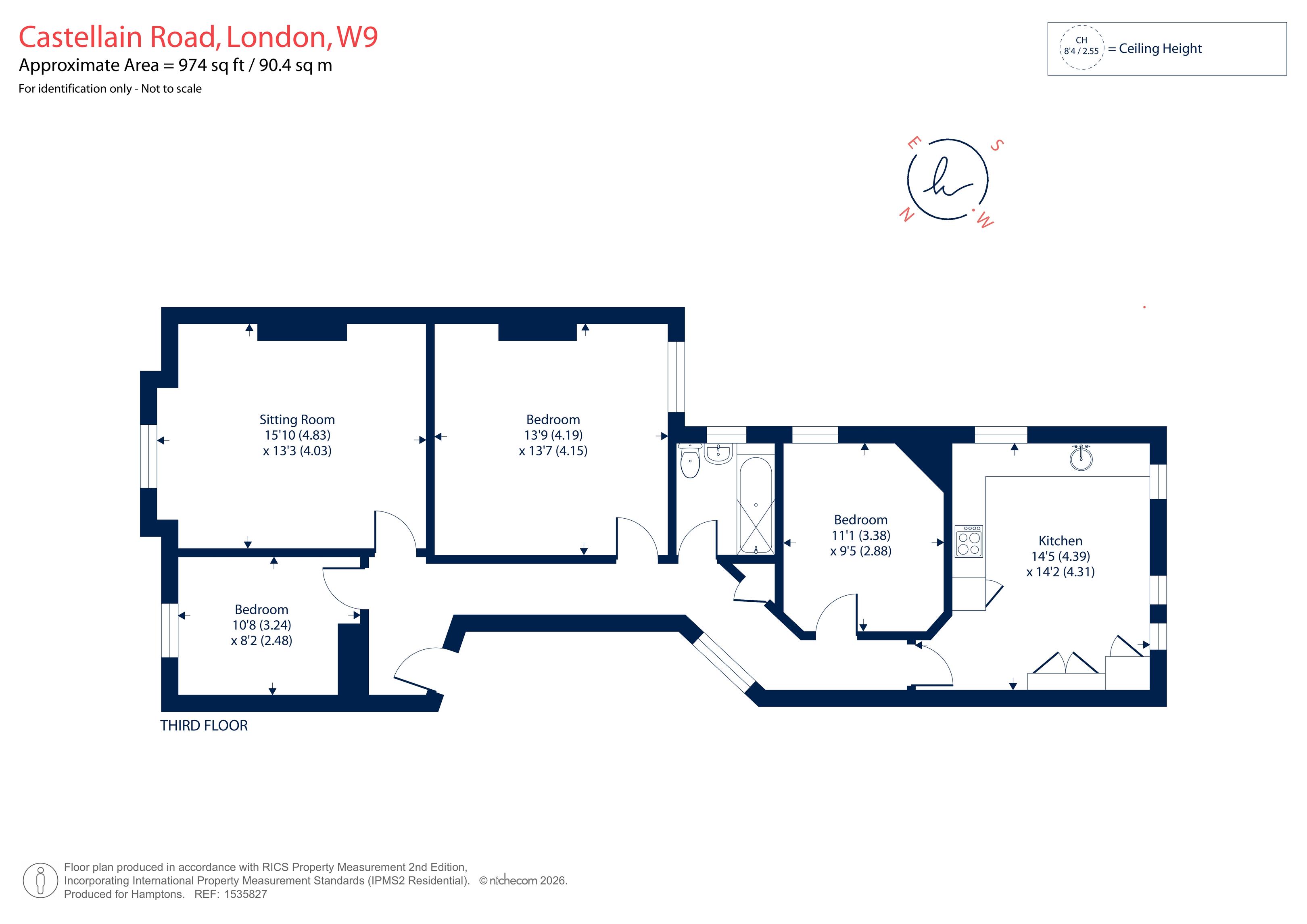 Castellain Road, London floorplan