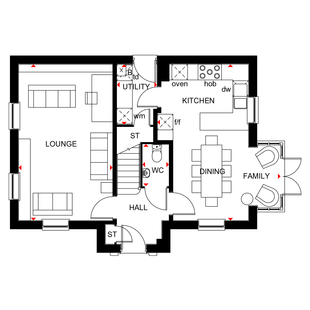 H80919, Treledan, Saltash floorplan