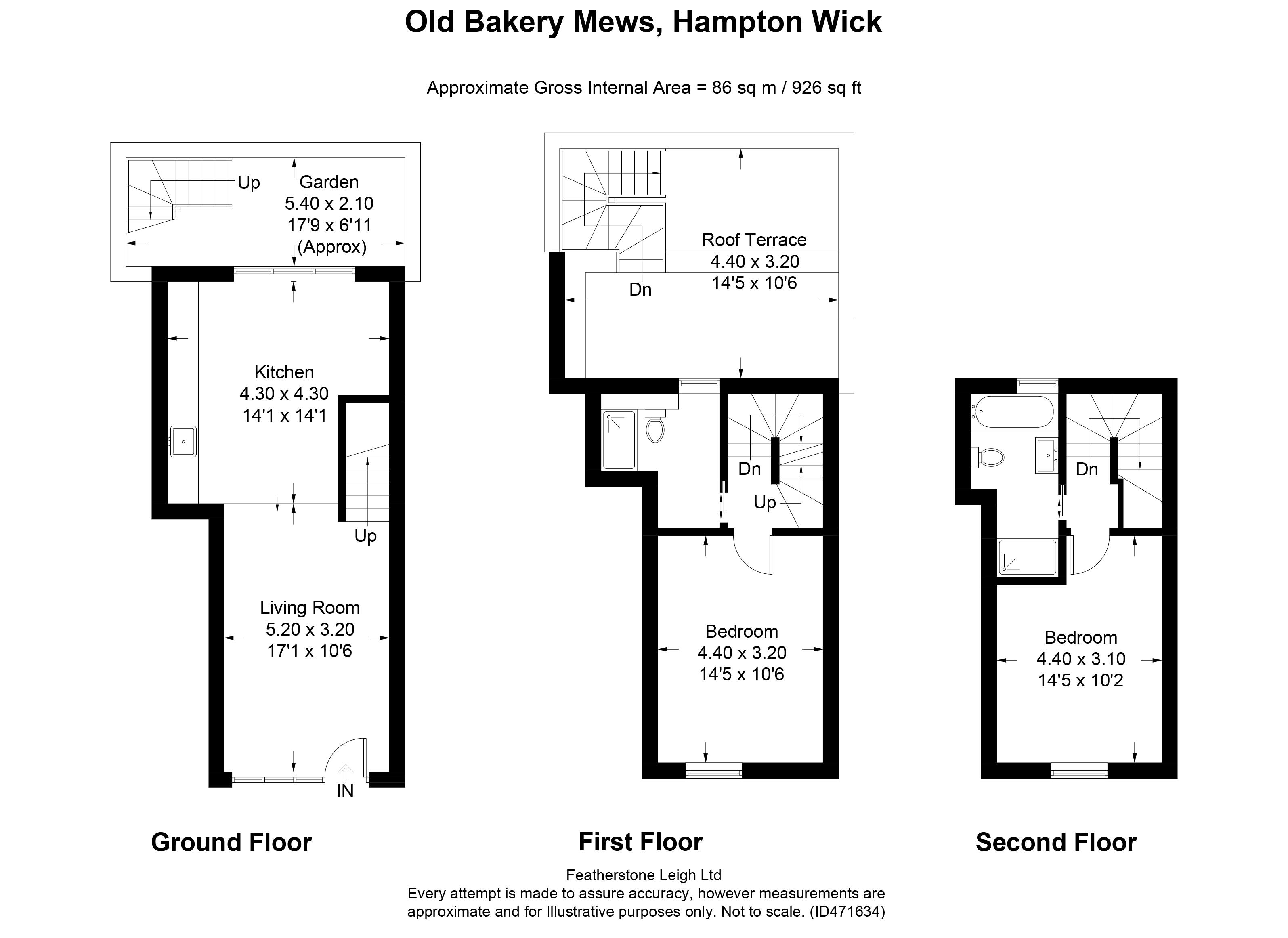 2 Bedrooms Terraced house to rent in High Street, Hampton Wick KT1