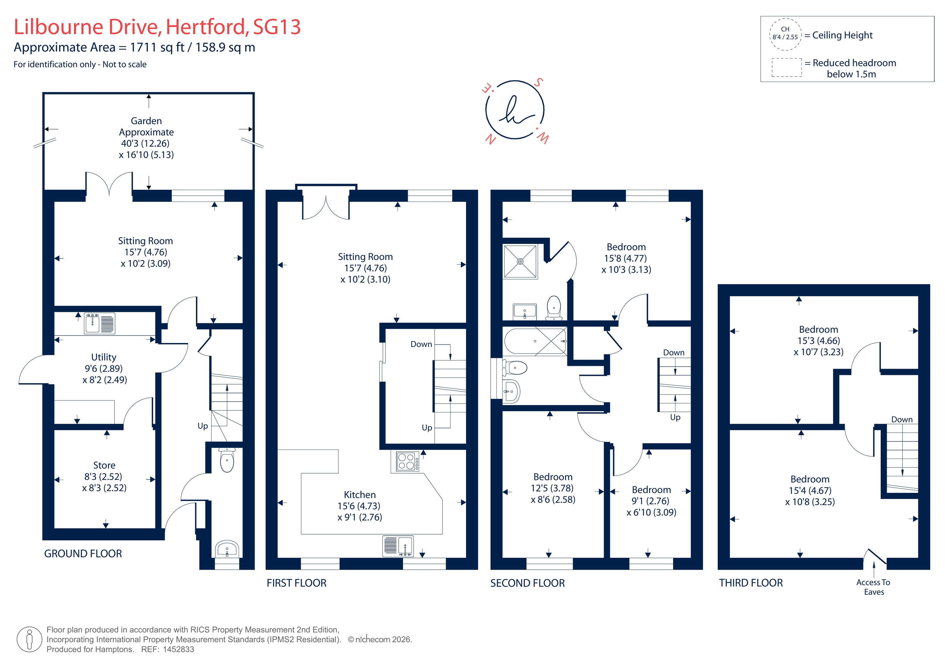 13, Lilbourne Drive, Hertford floorplan
