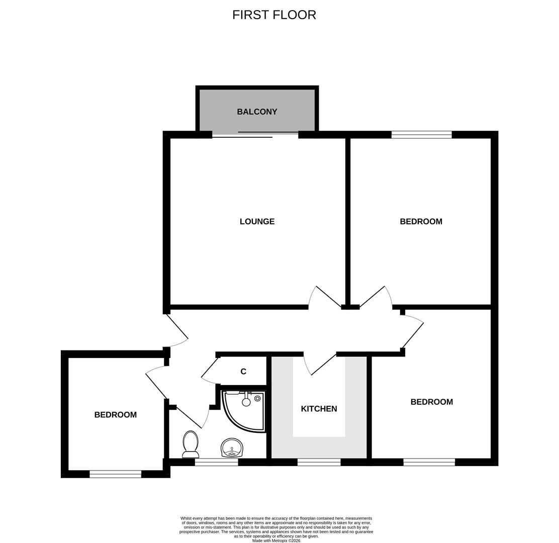 1/L, 14, Denhead Crescent, Dundee floorplan