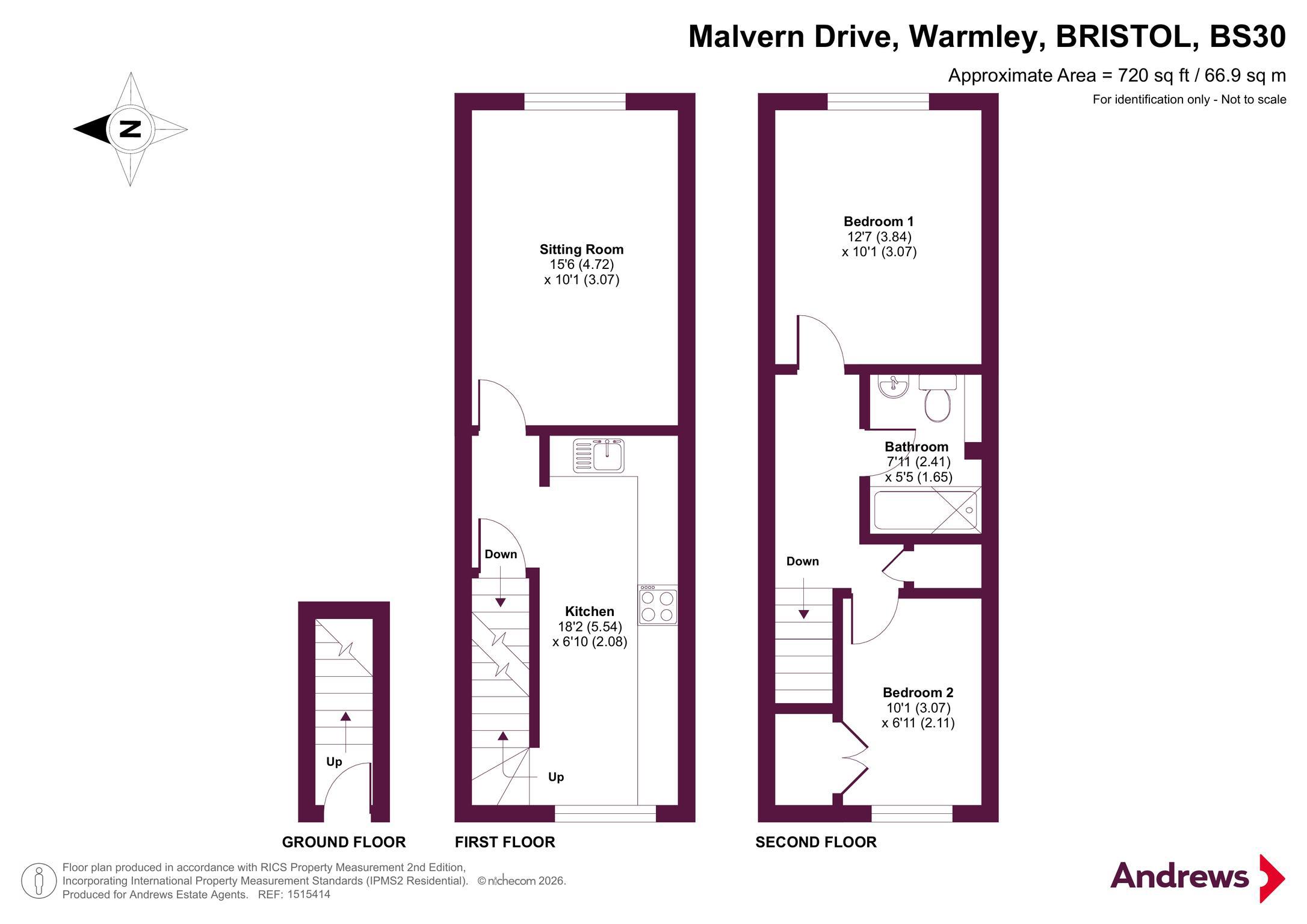 74, Malvern Drive, BRISTOL floorplan