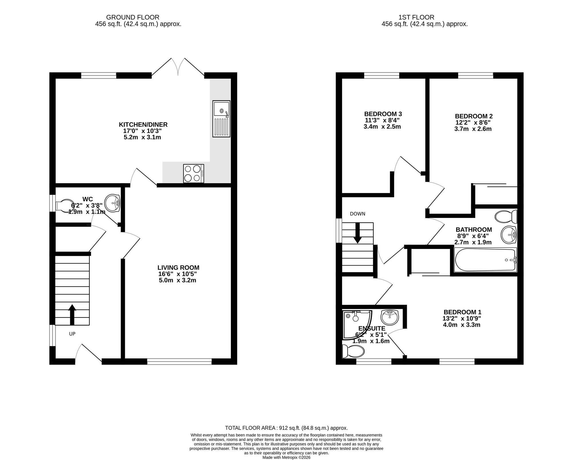 86 Breichwater Place, Fauldhouse floorplan
