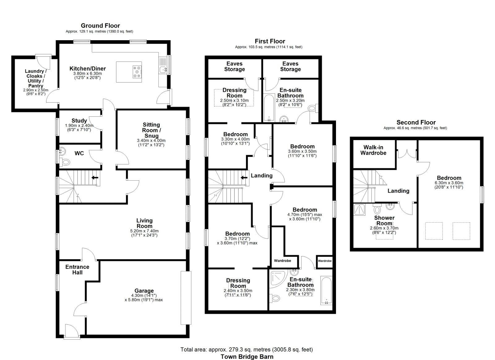 Town Bridge Barn, The Hillocks, Croston floorplan