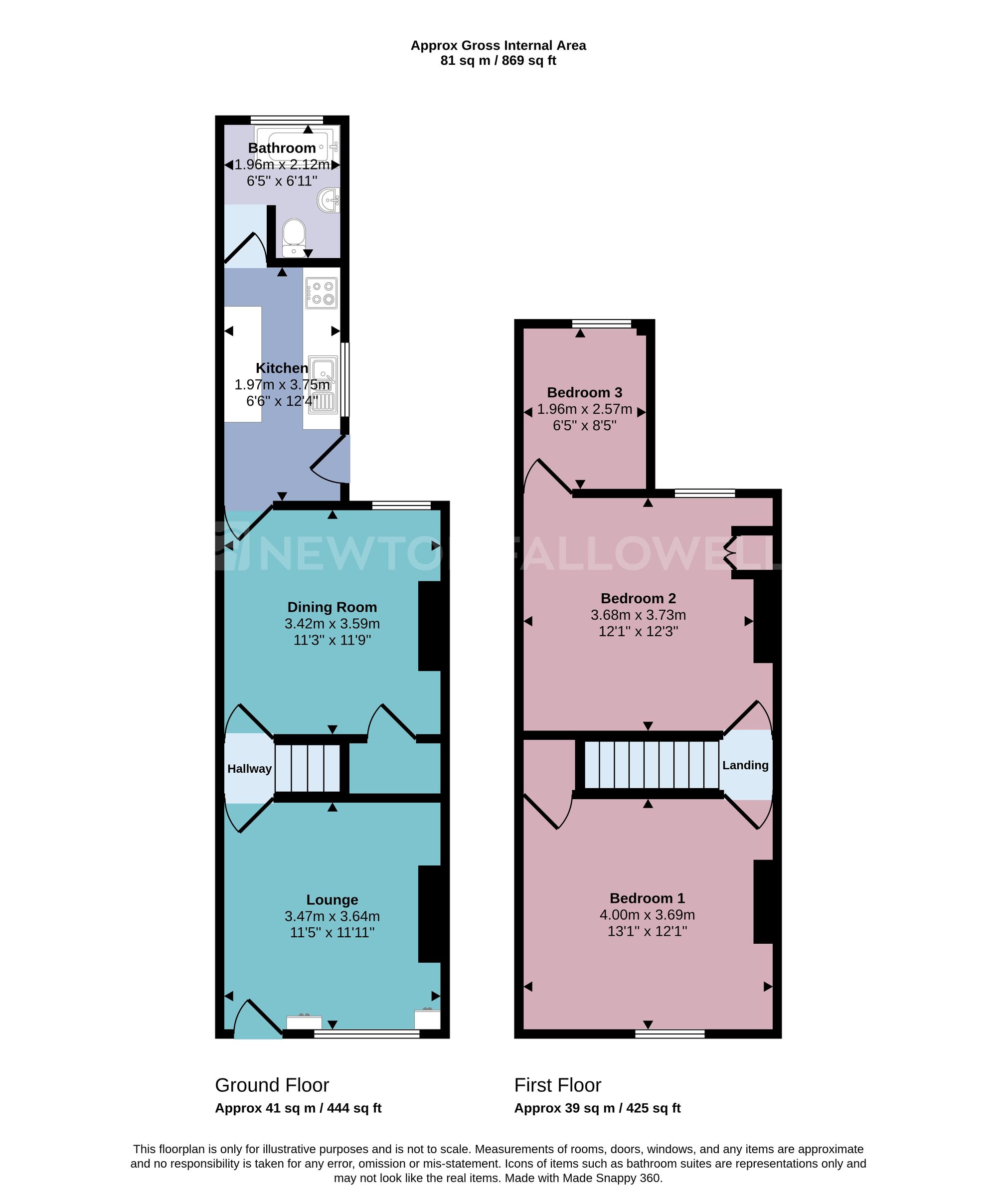 202 Ashby Road, Coalville floorplan