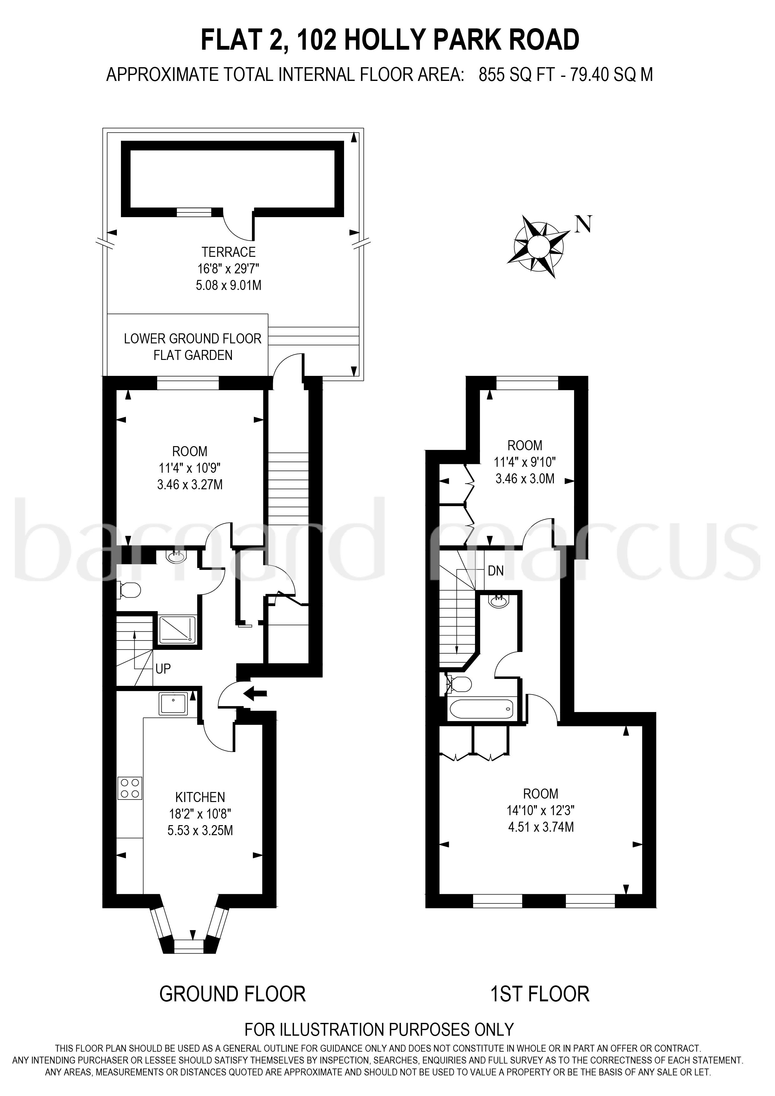 2 Bedrooms Flat to rent in Holly Park Road, London N11