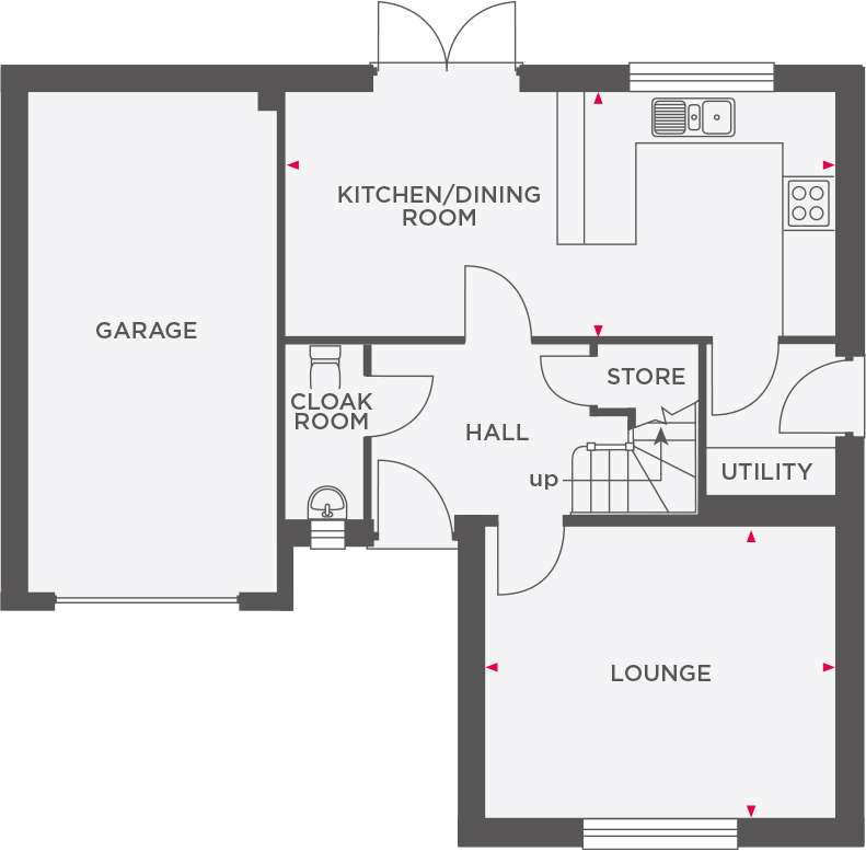 41, Mucklestone Road, Loggerheads, Market Drayton floorplan