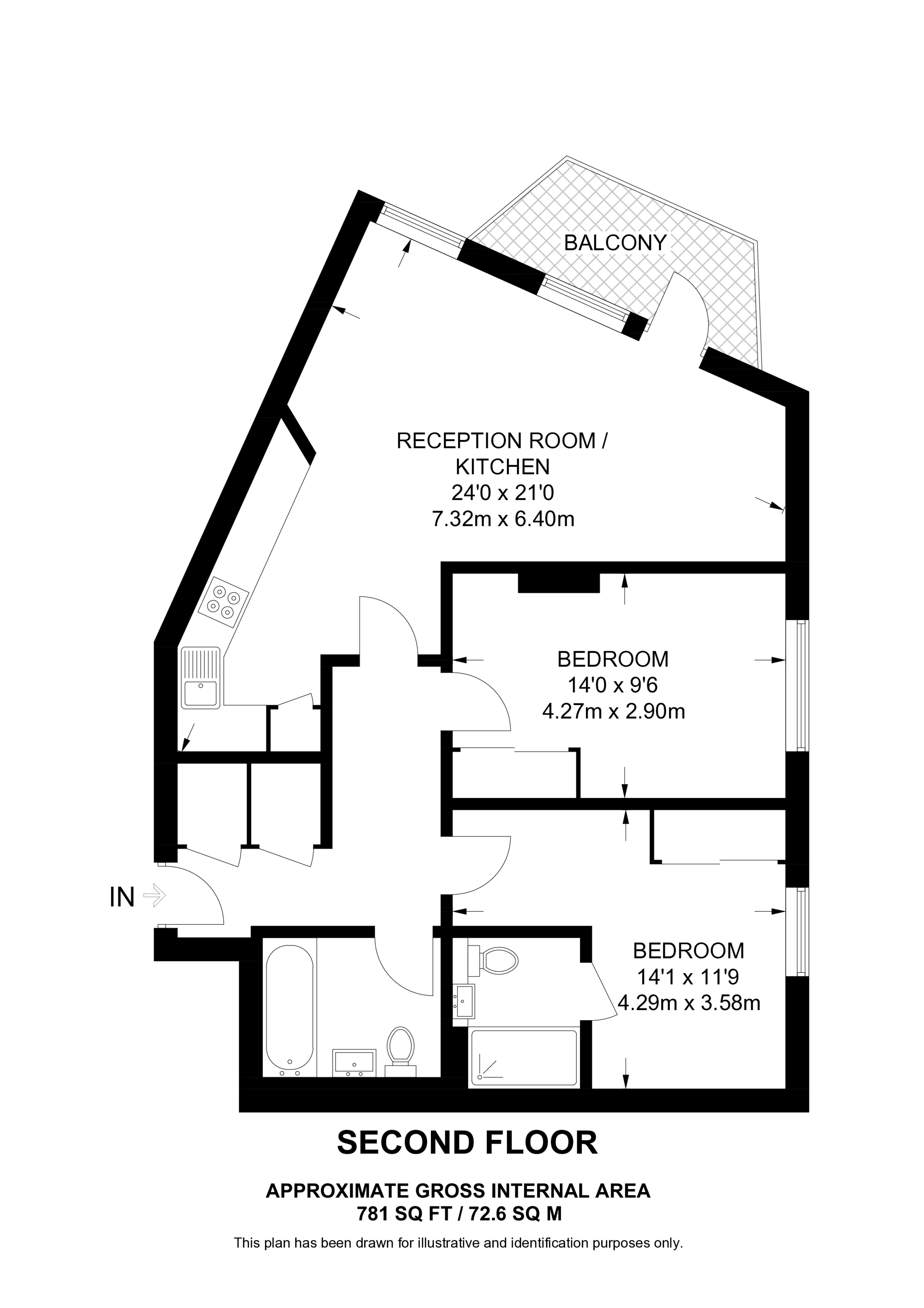 Tollgate Gardens, Maida Vale floorplan