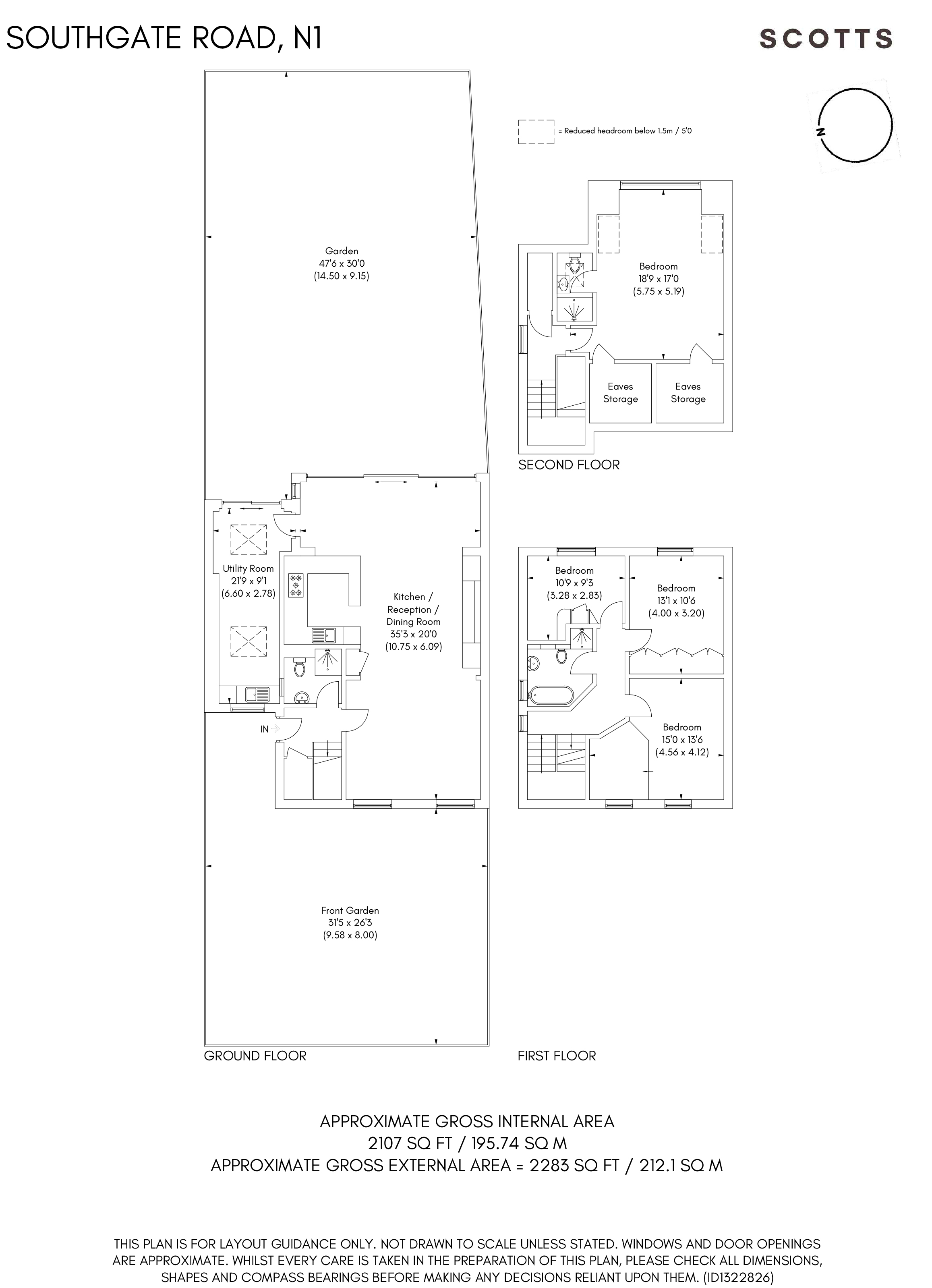 134, Southgate Road, Hackney floorplan