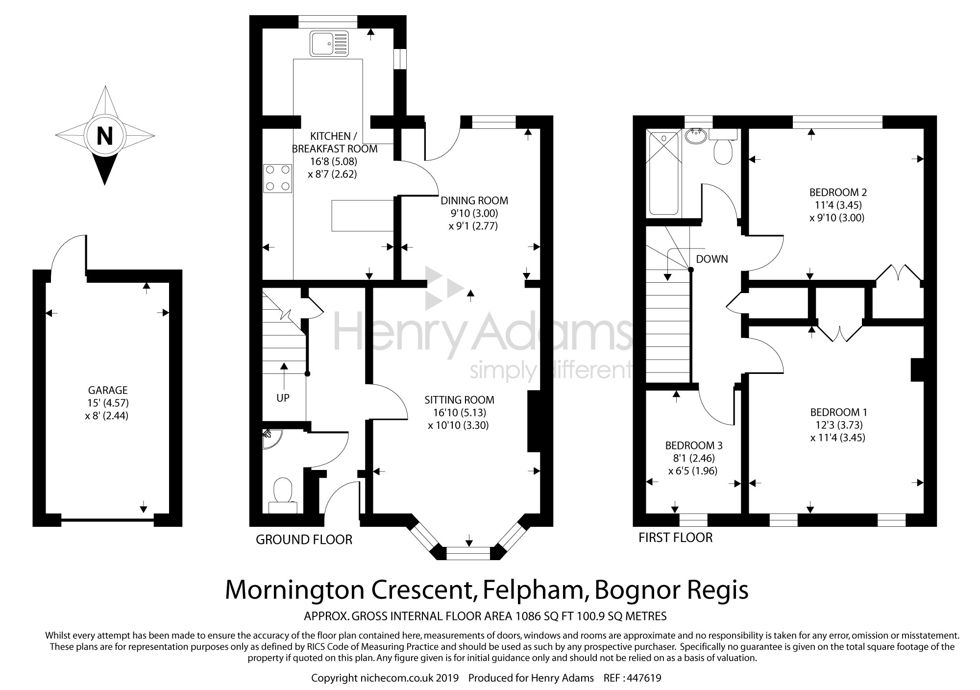 3 Bedrooms  for sale in Mornington Crescent, Felpham, Bognor Regis PO22