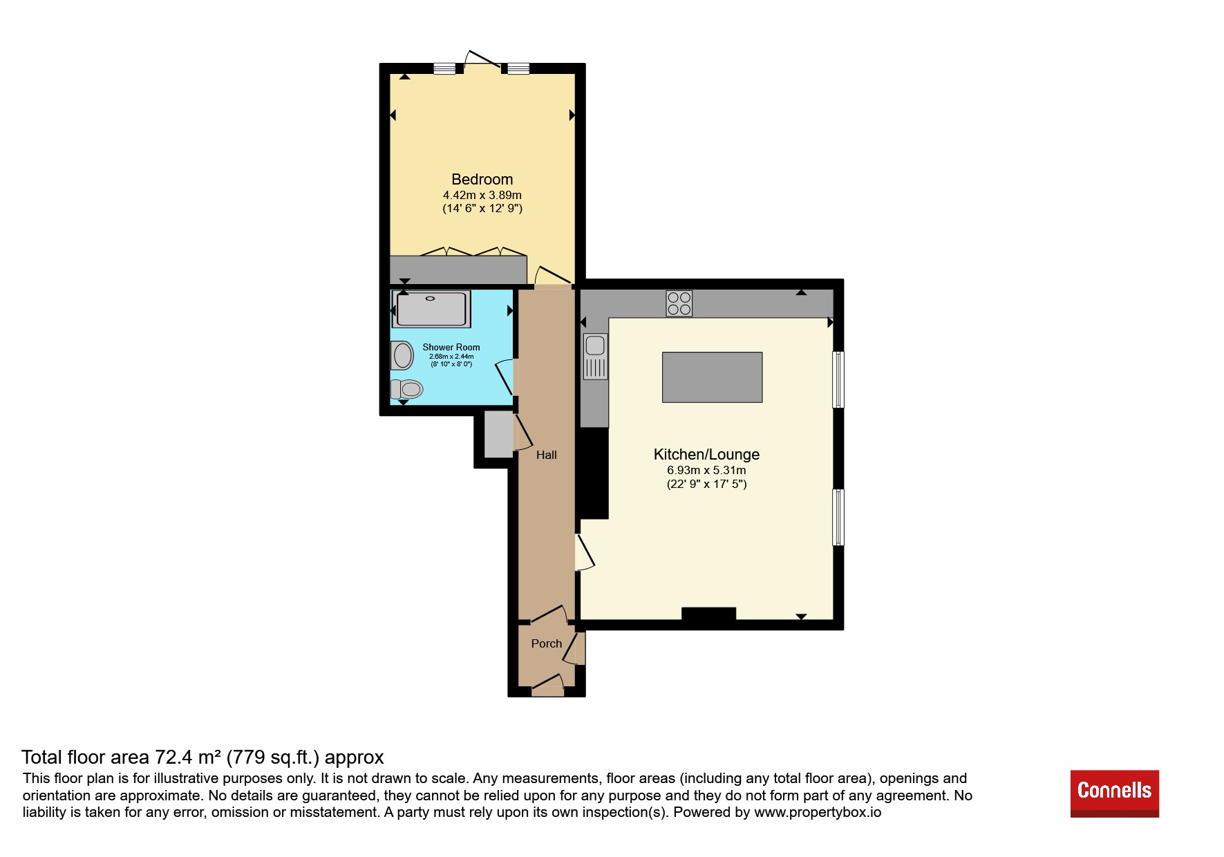 Apartment 2, Broadfield House, Compton Drive, Kingswinford floorplan