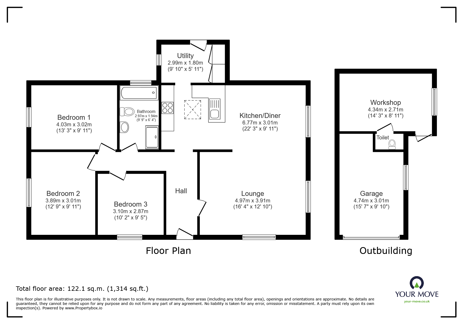 26, Grange Lane, Gainsborough floorplan