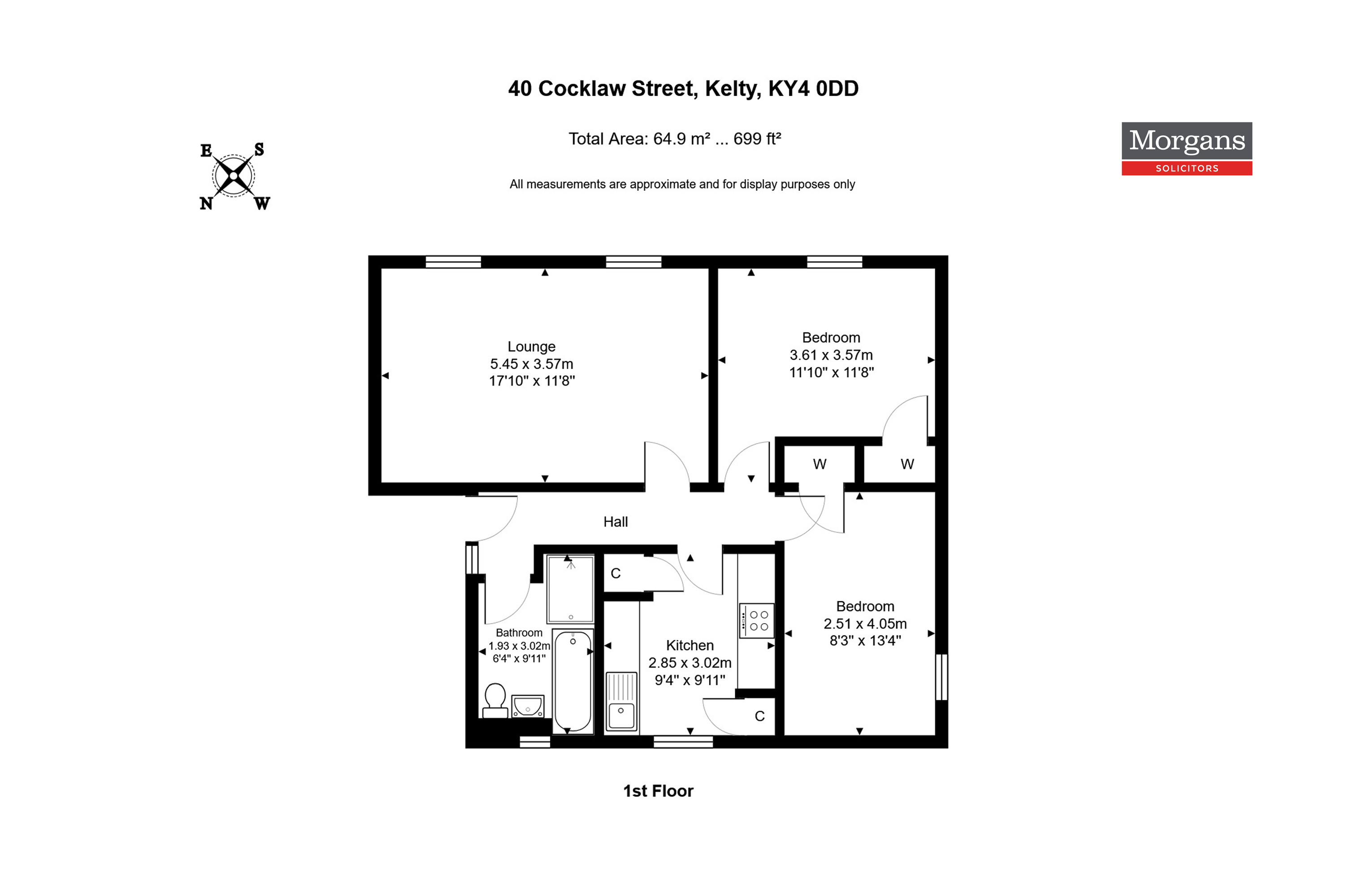 40, Cocklaw Street, Kelty floorplan
