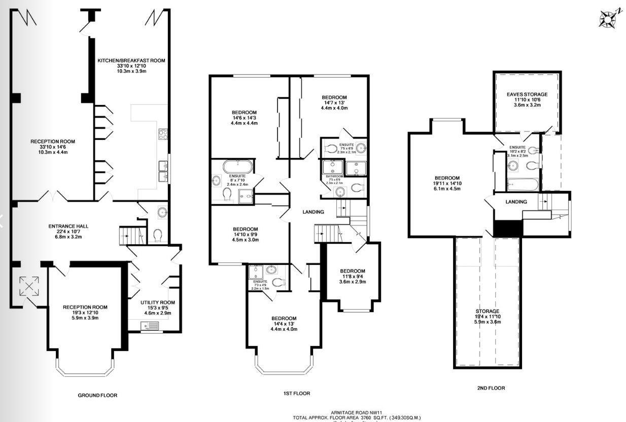 10, Armitage Road, Golders Green floorplan