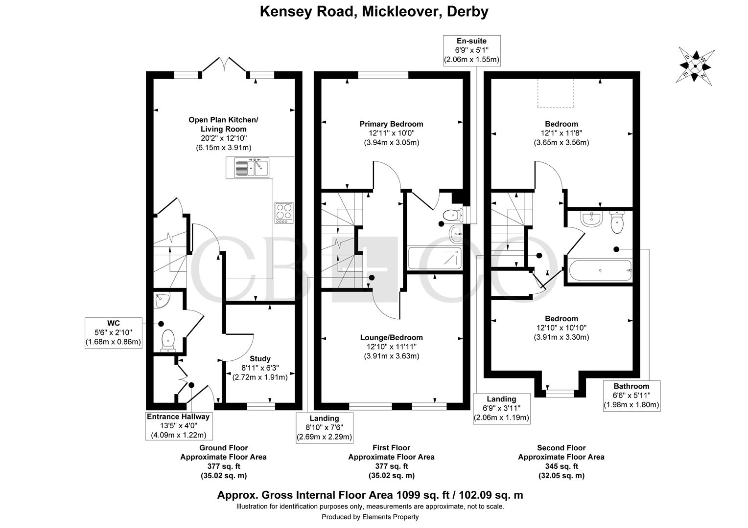 39, Kensey Road, Derby floorplan