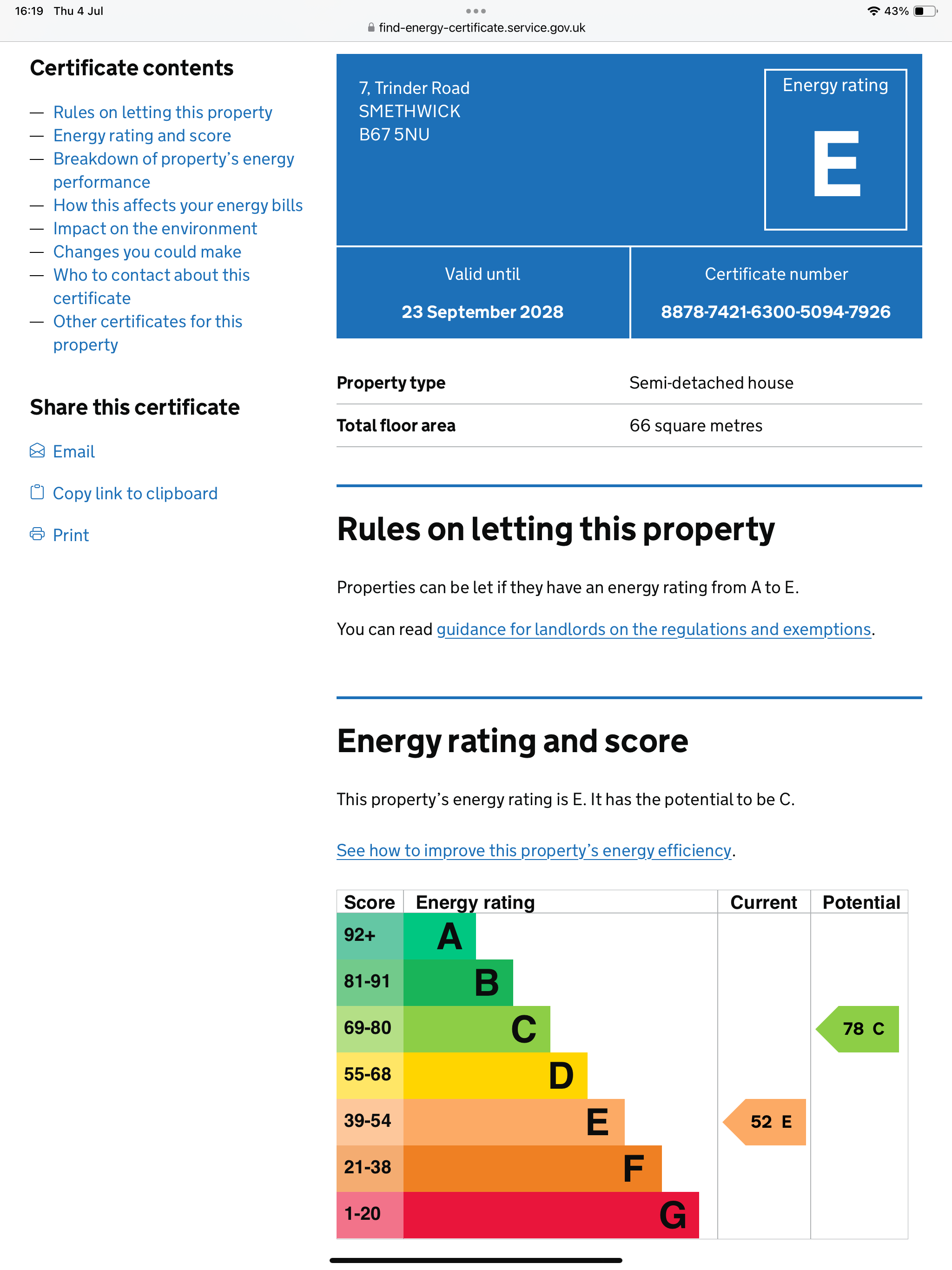 3 bed semidetached house for sale in Trinder Road, Smethwick B67 67752913 Zoopla