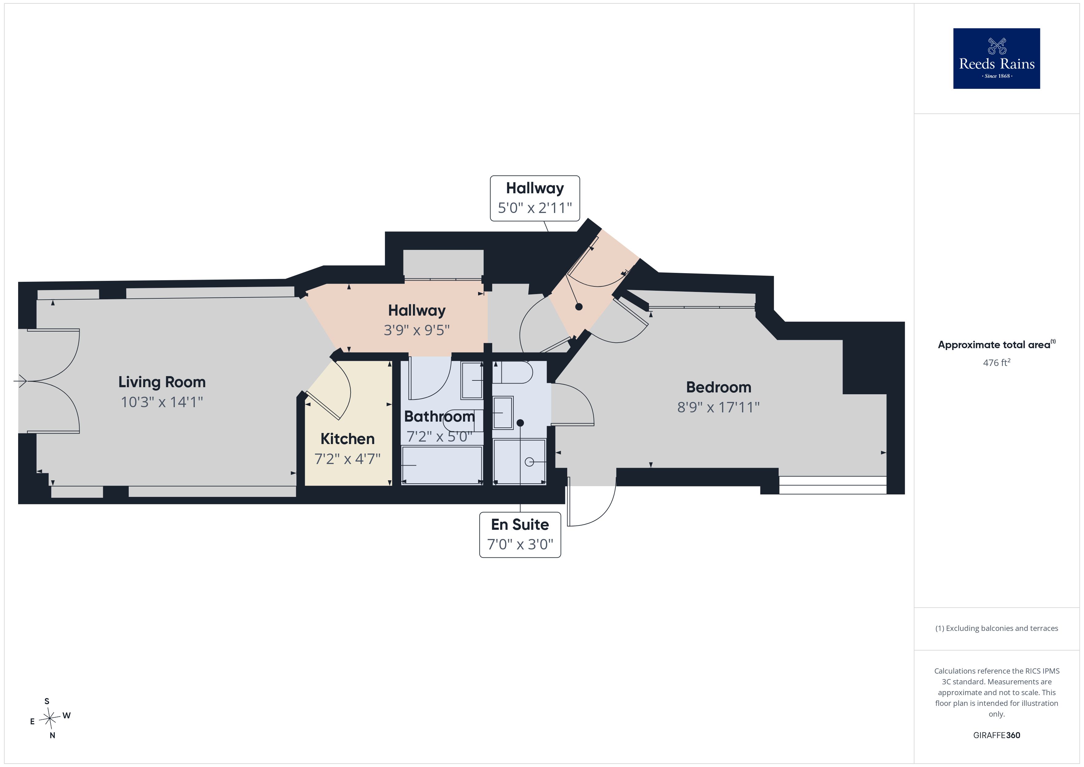 Gordon Suite, The Grand,, The Leas, Kent floorplan