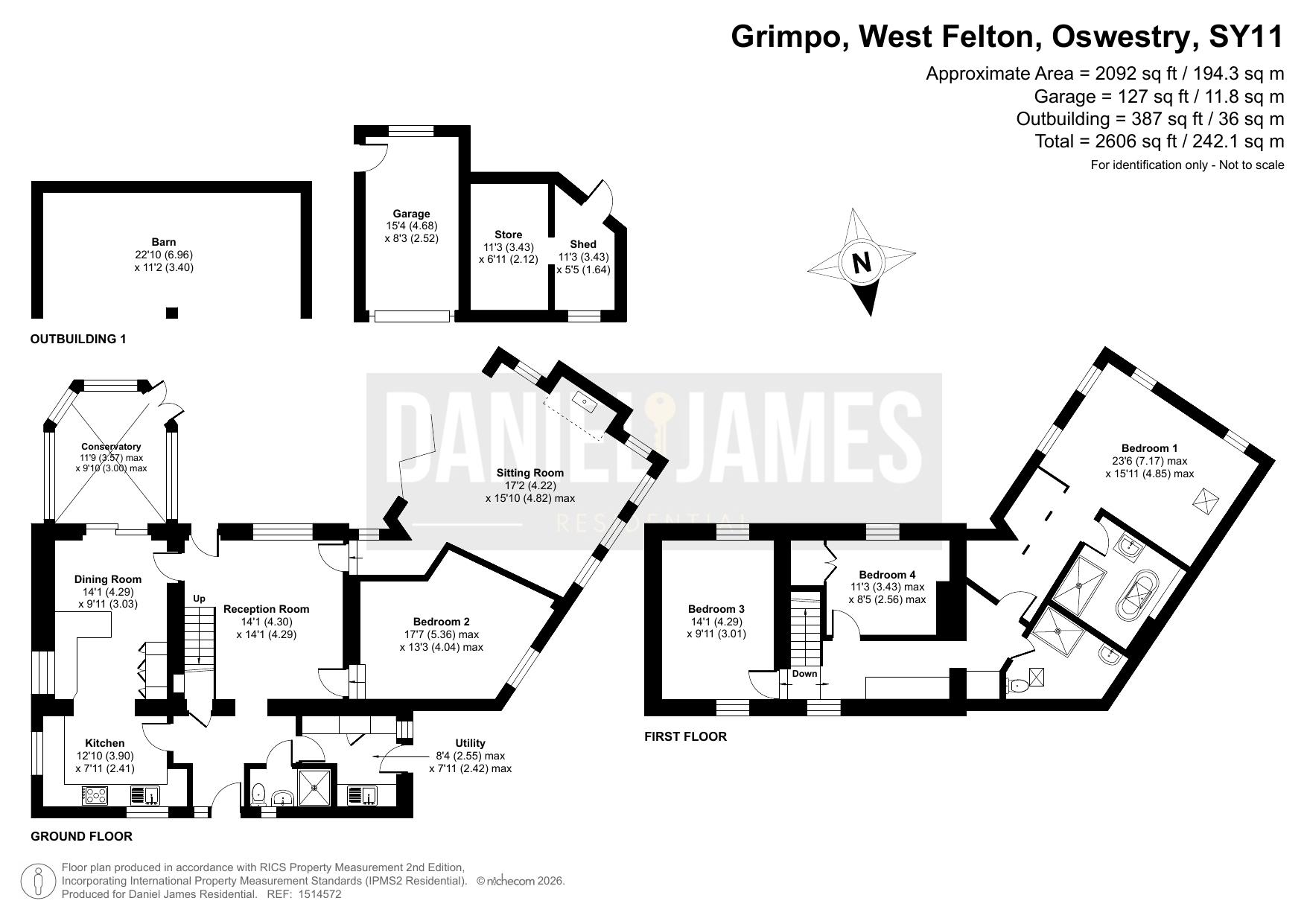 Holly Cottage, Oswestry floorplan