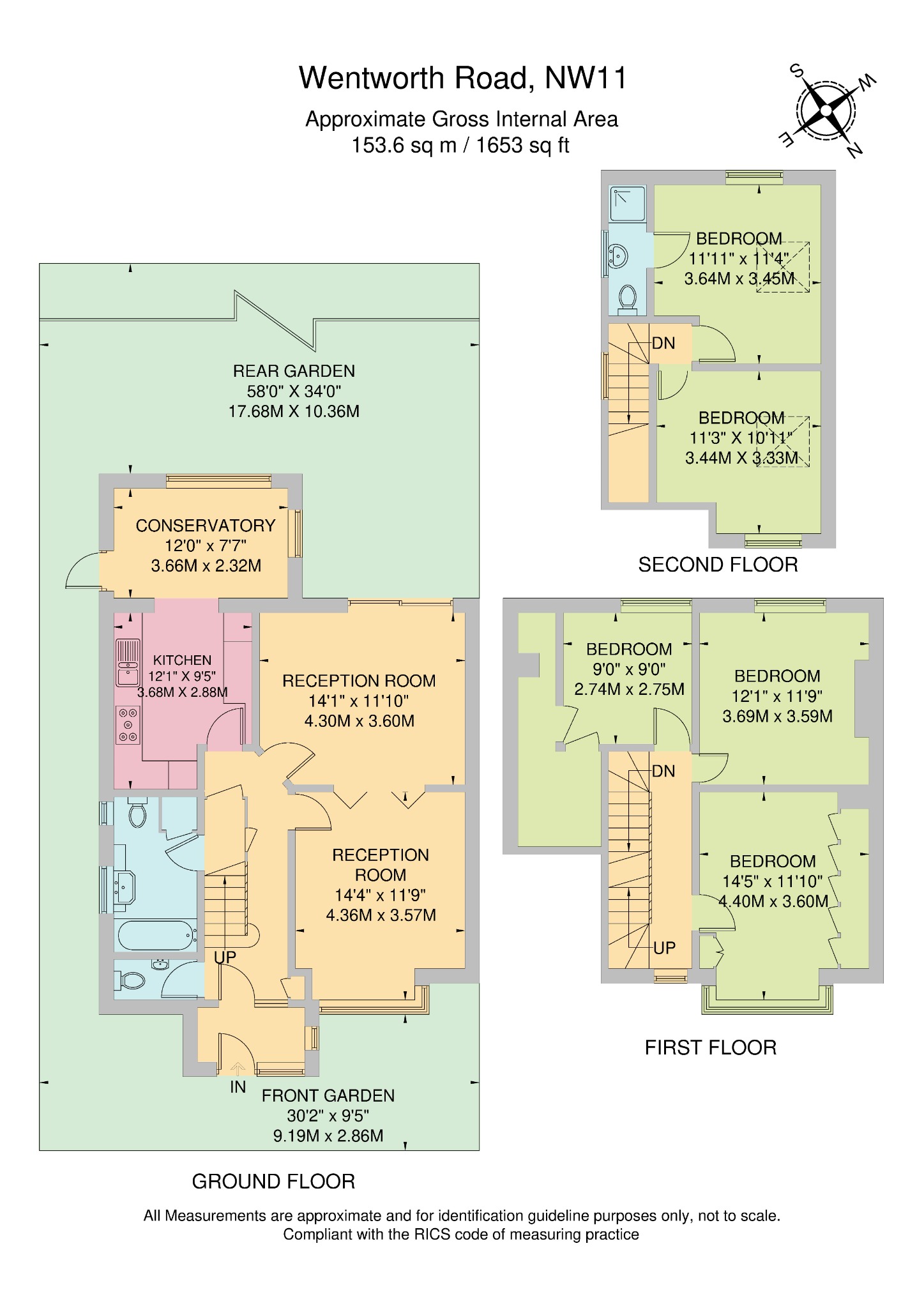 Wentworth Road, Temple Fortune, NW11 floorplan