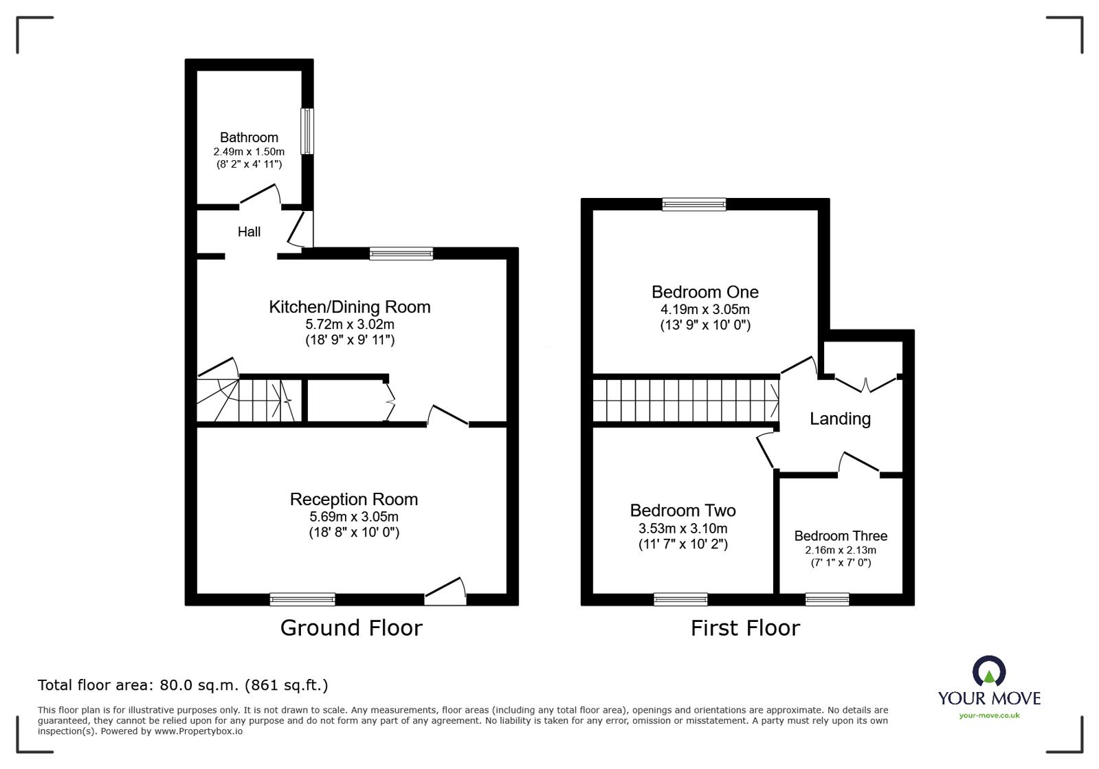 36, York Street, Cumbria floorplan