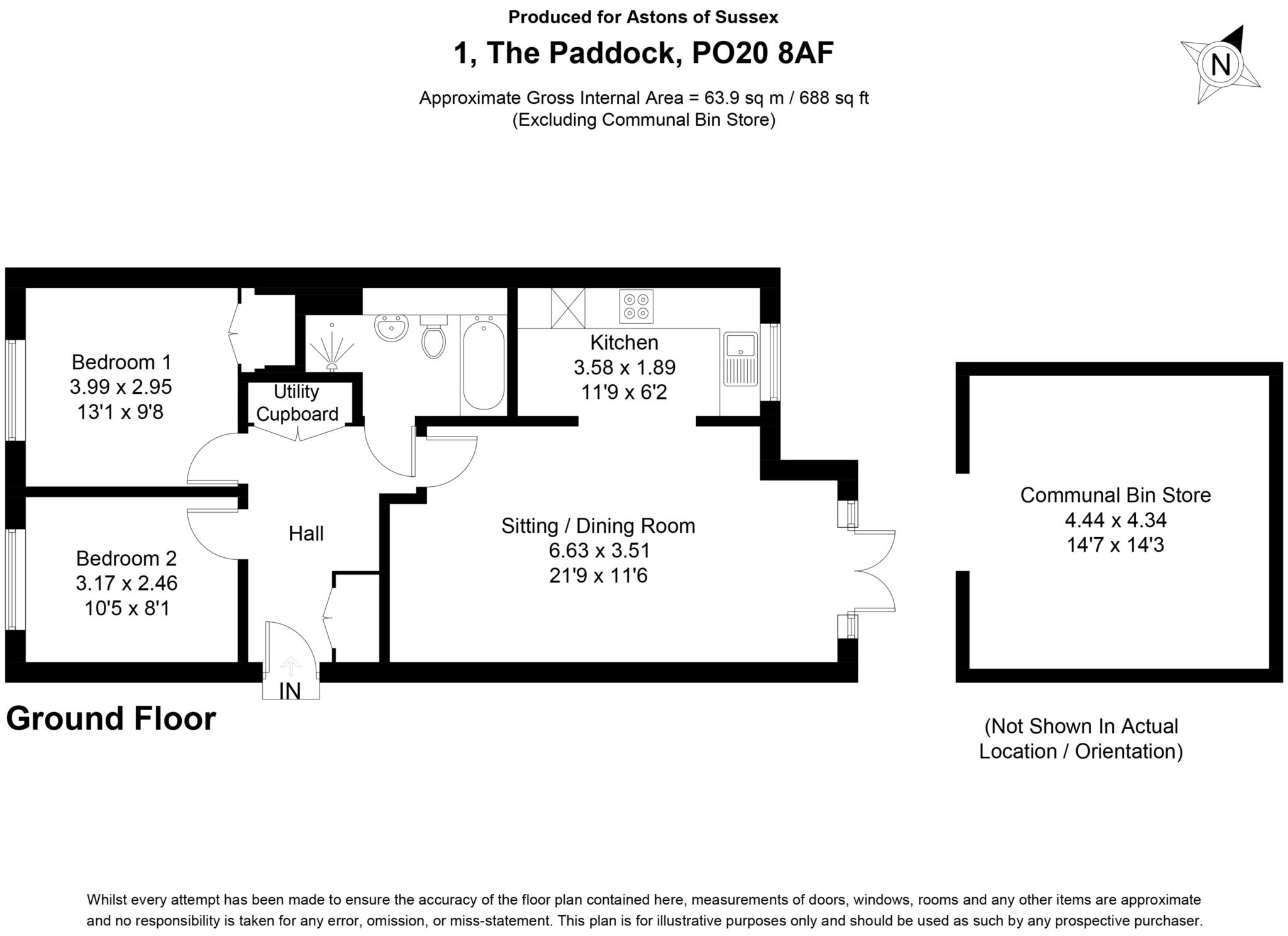 1, The Paddock, Chichester floorplan