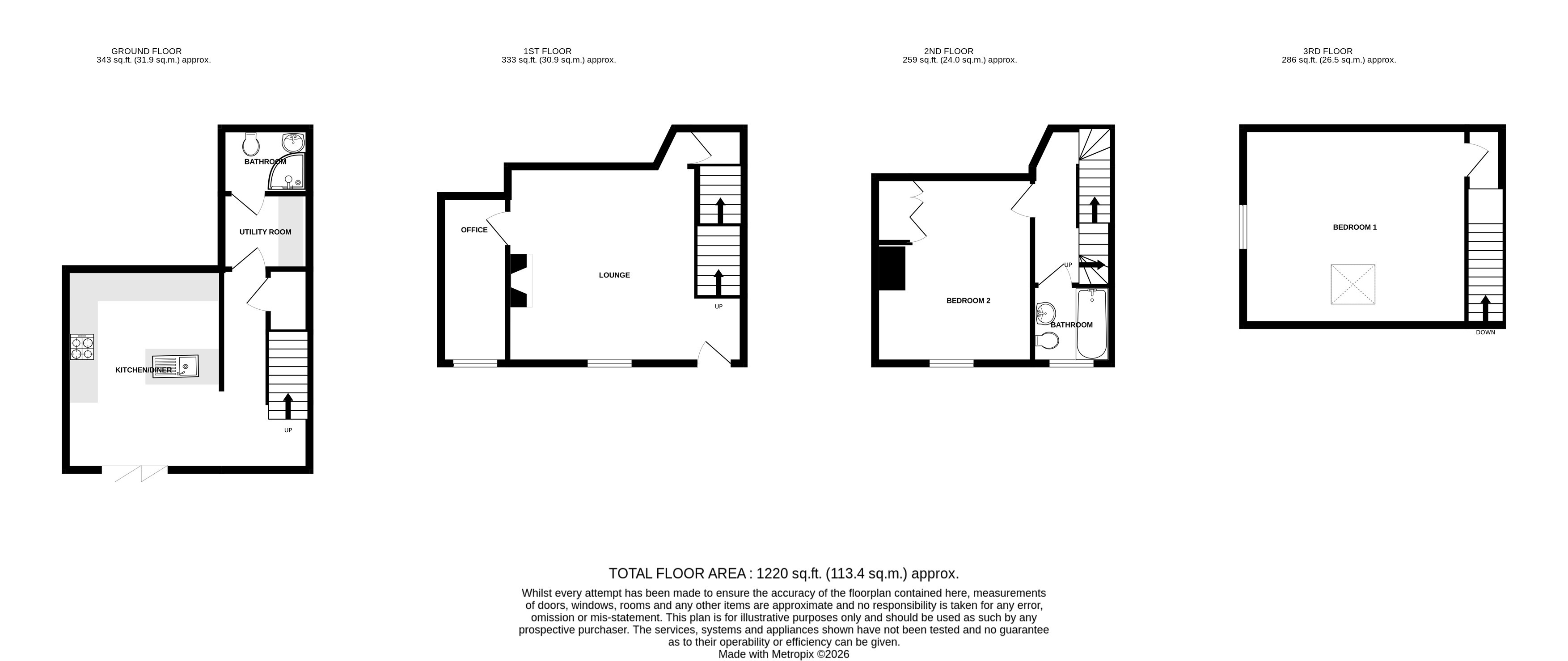 8, Edroyd Place, Pudsey floorplan