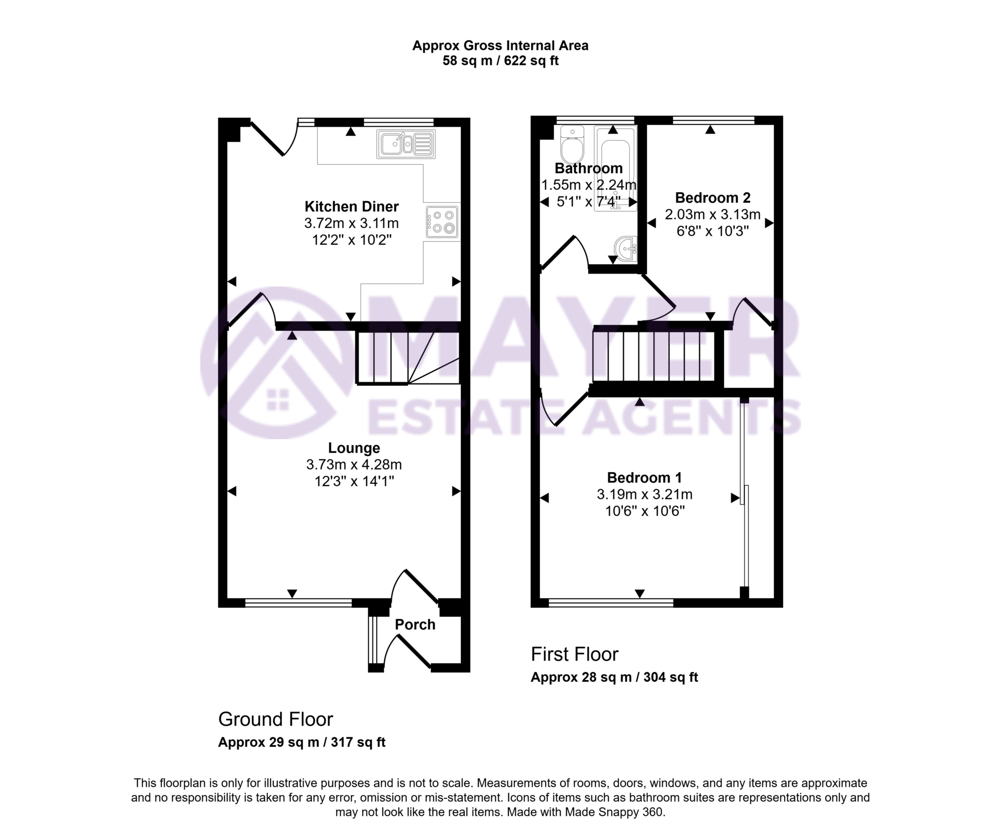 6, Chelmer Close, Plymouth floorplan