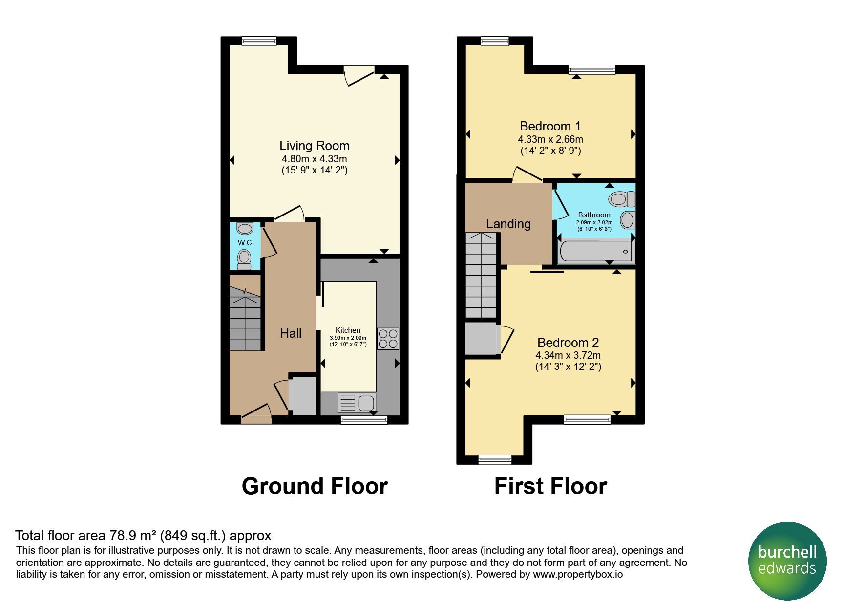 5, Netherfield Close, Matlock floorplan