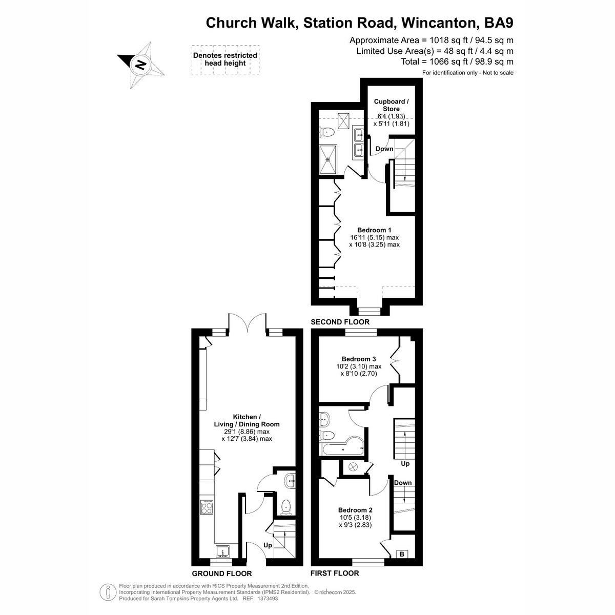 17 Church Walk, Station Road, Wincanton floorplan