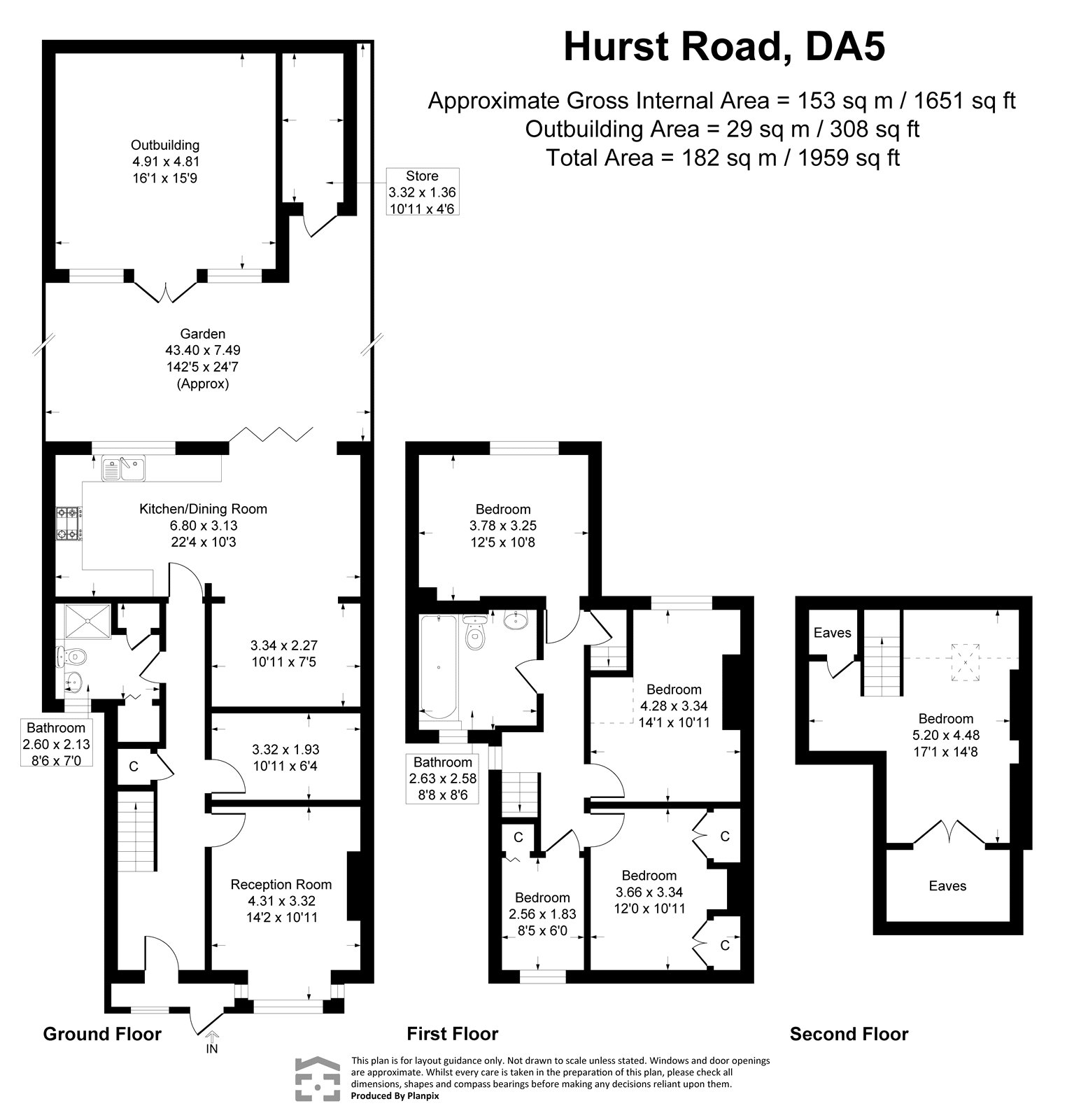 348, Hurst Road, Bexley floorplan