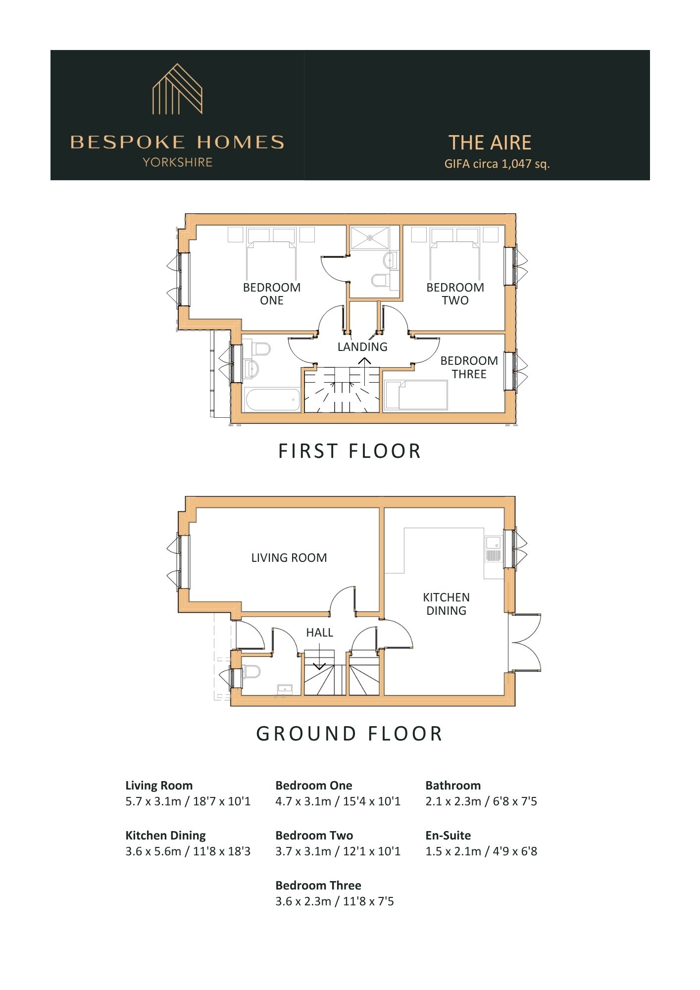 Plot 4 The Aire, Derwent Grange, Bubwith floorplan
