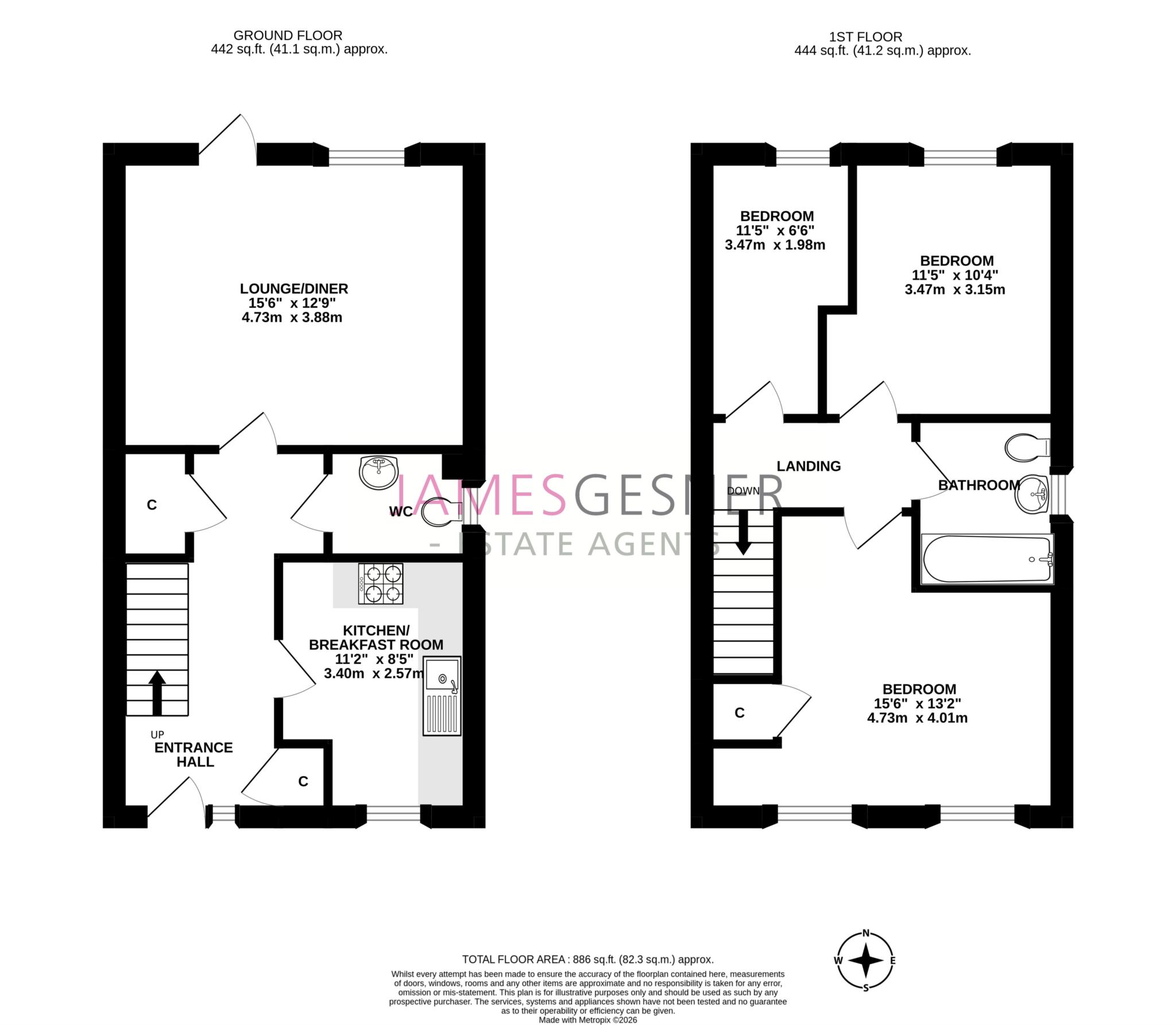 45, Juniper Way, Didcot floorplan